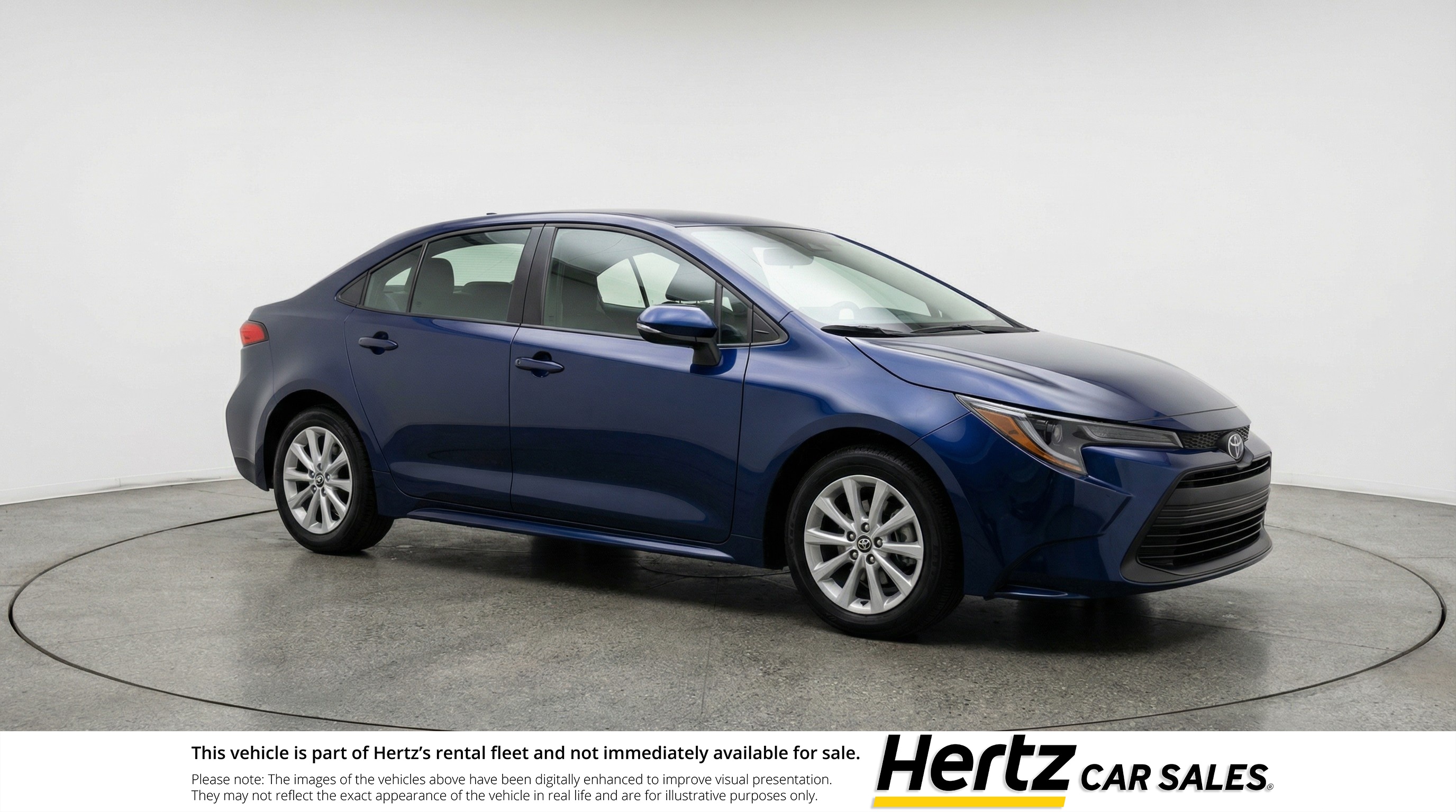 Blue 2025 Toyota Corolla LE FWD Sedan Front-Wheel Drive Automatic