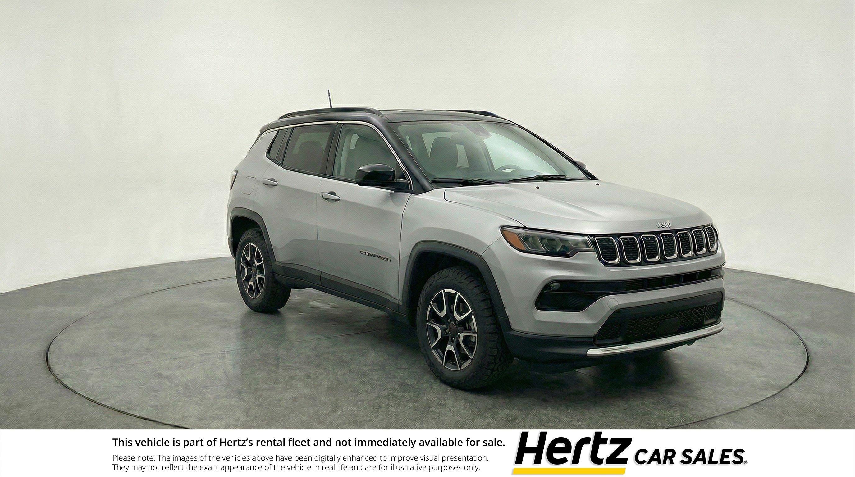 Silver 2025 Jeep Compass Trailhawk 4WD SUV / Crossover Four-Wheel Drive 8-Speed Automatic