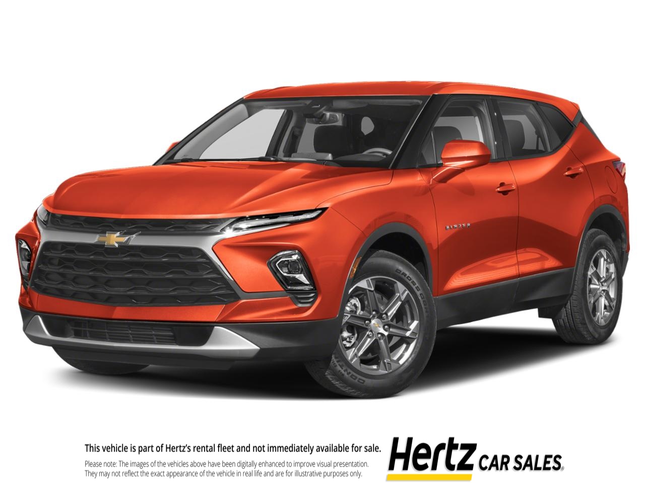 Orange 2025 Chevrolet Blazer LT AWD SUV / Crossover 9-Speed Automatic