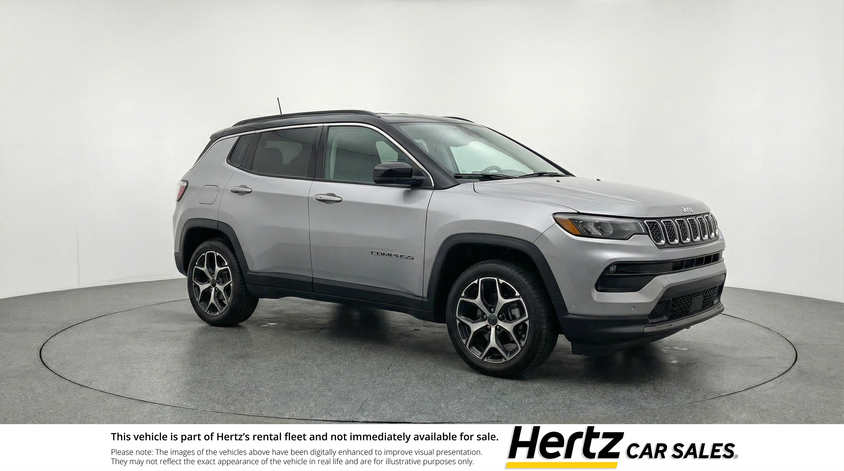 Silver 2025 Jeep Compass Limited 4WD SUV / Crossover Four-Wheel Drive 8-Speed Automatic