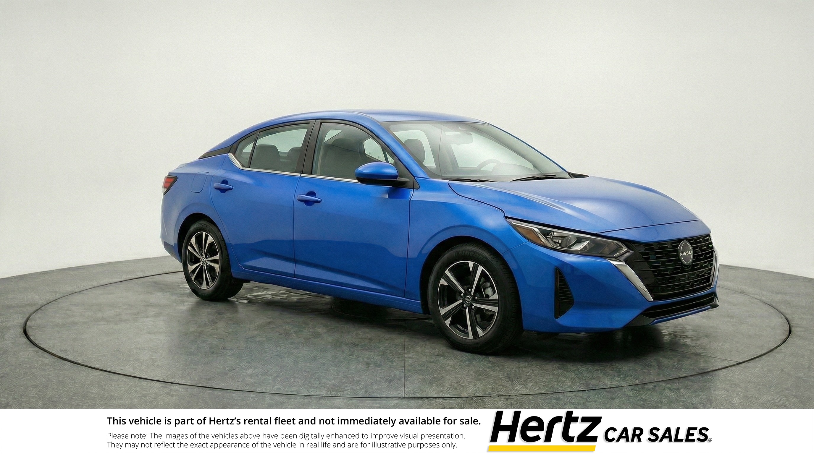 Blue 2025 Nissan Sentra SV FWD Sedan Front-Wheel Drive Automatic