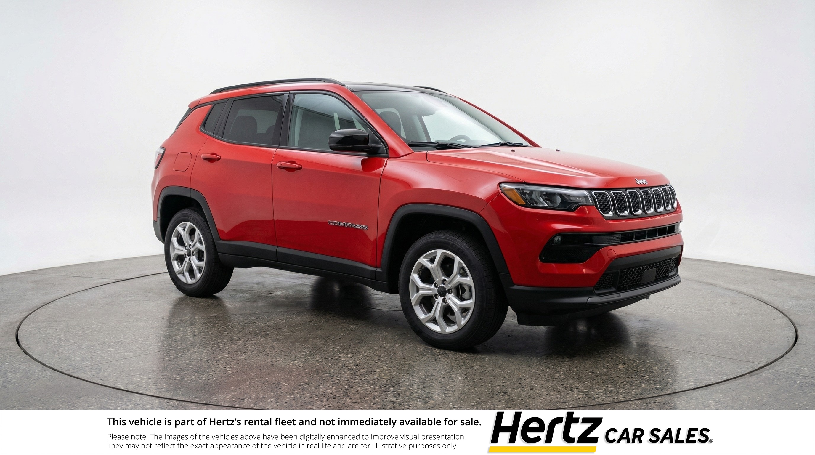 Red 2025 Jeep Compass Latitude 4WD SUV / Crossover Four-Wheel Drive 8-Speed Automatic