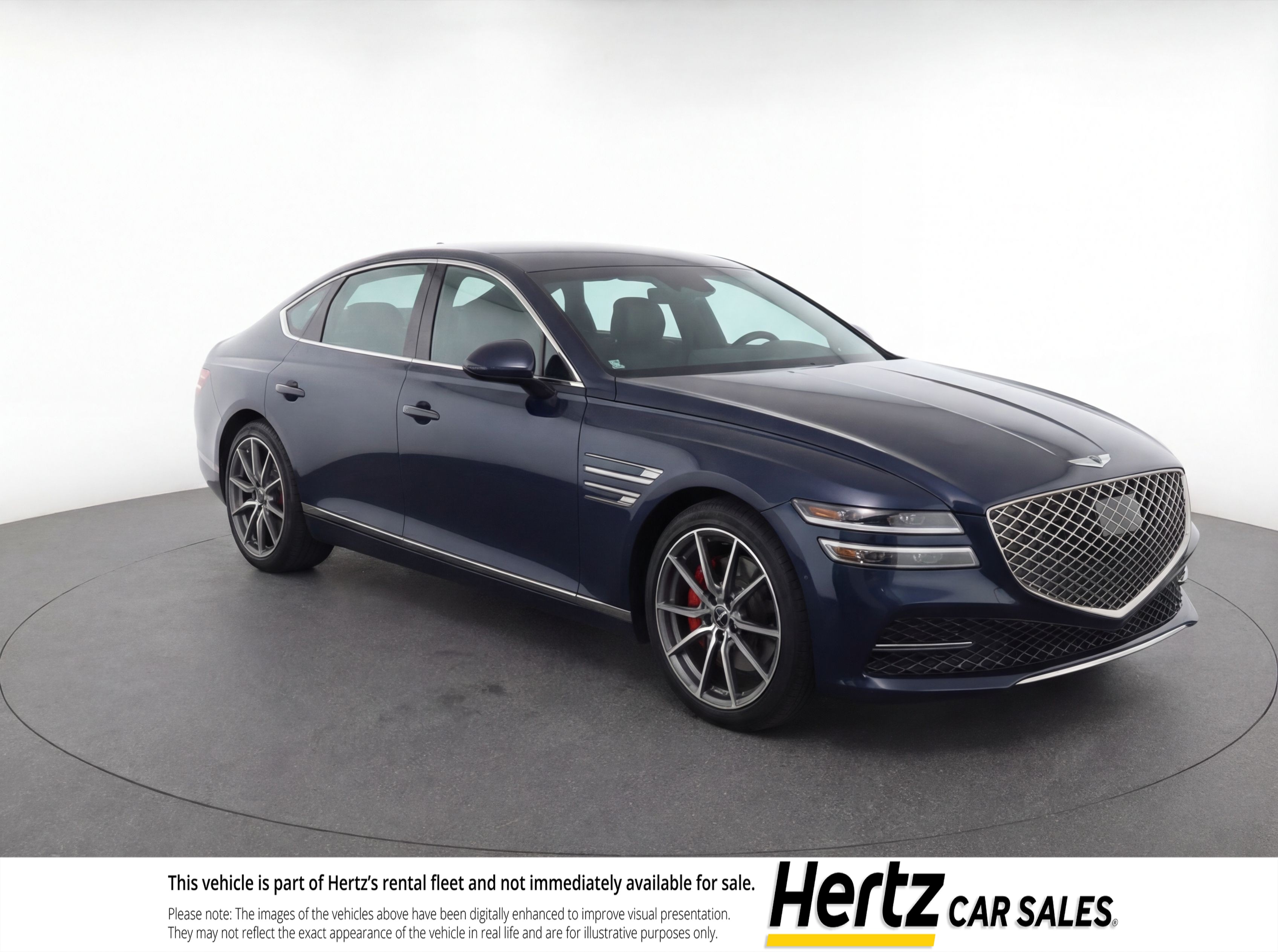 Blue 2025 Genesis G70 2.5T Standard RWD Sedan Rear-Wheel Drive 8-Speed Automatic