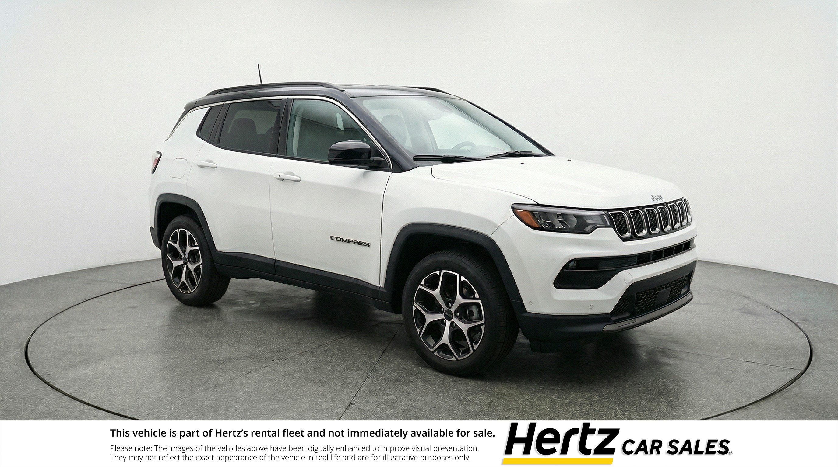White 2025 Jeep Compass Limited 4WD SUV / Crossover Four-Wheel Drive 8-Speed Automatic