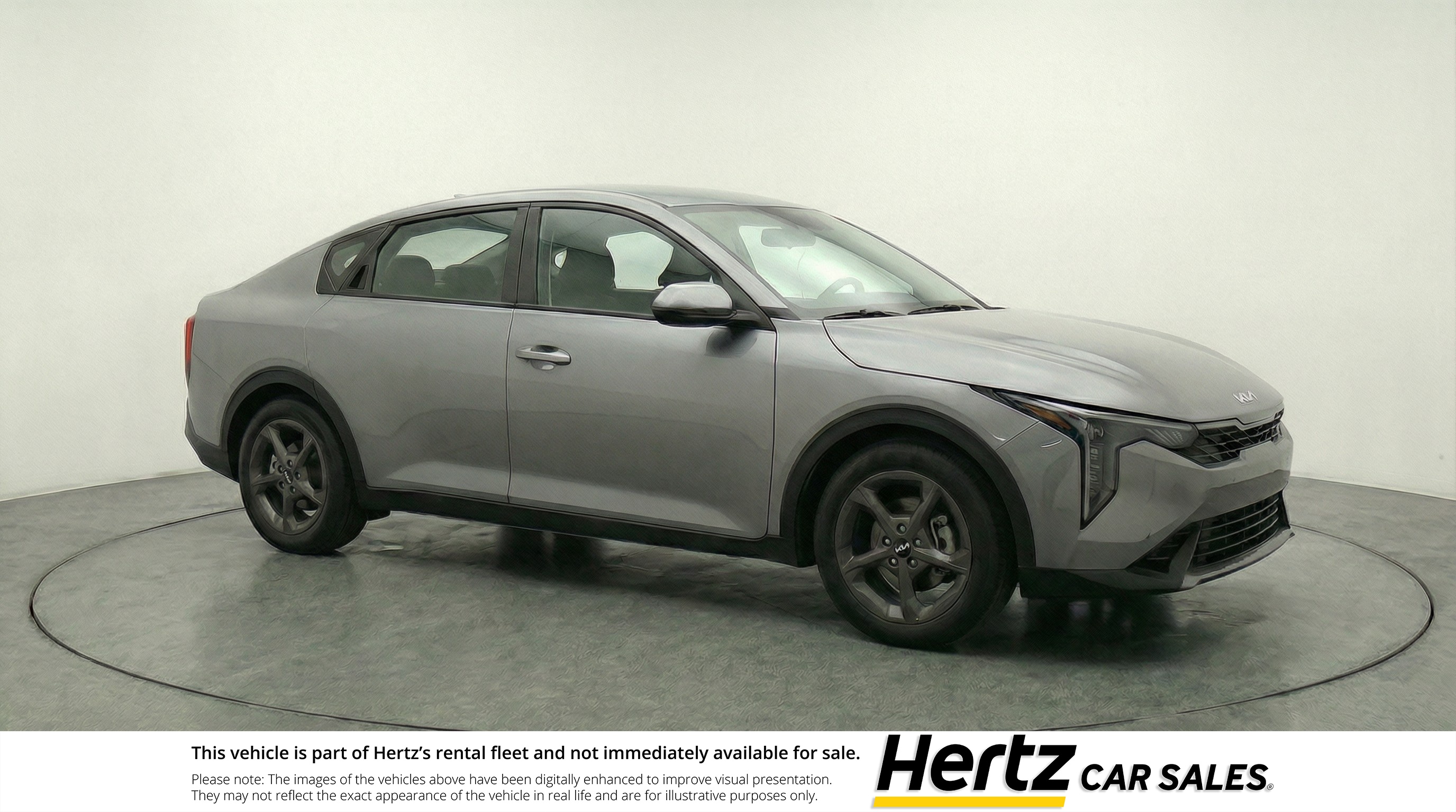 Gray 2025 Kia K4 LXS FWD Sedan Front-Wheel Drive Automatic