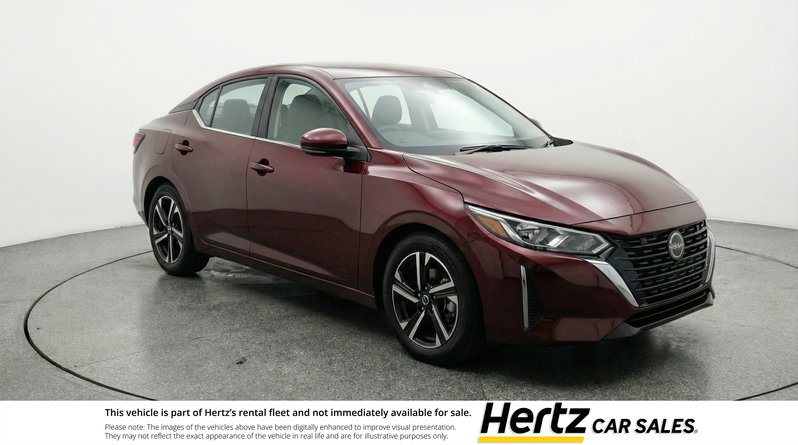 Red 2025 Nissan Sentra SV FWD Sedan Front-Wheel Drive Automatic