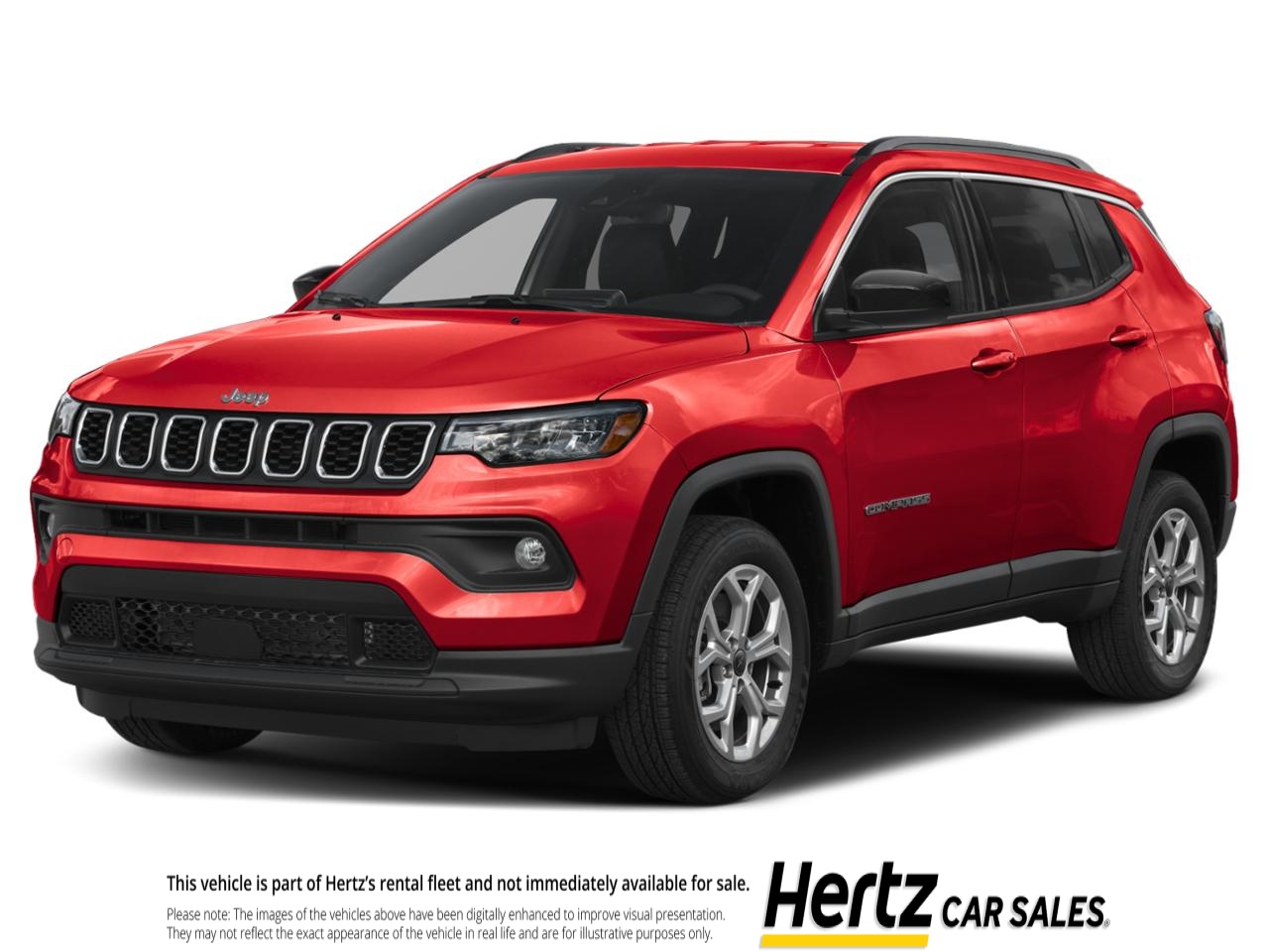 Red 2025 Jeep Compass Latitude 4WD SUV / Crossover Four-Wheel Drive 8-Speed Automatic