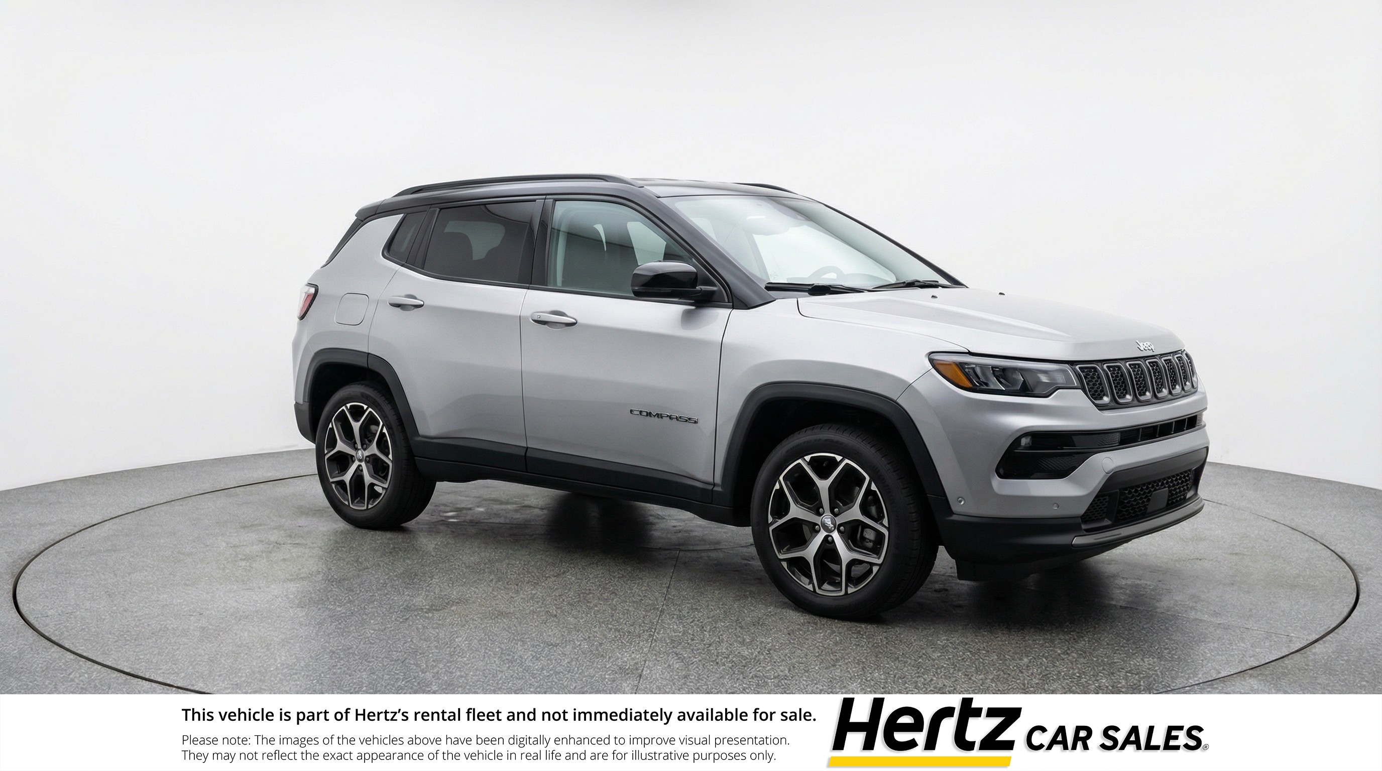 Silver 2025 Jeep Compass Limited 4WD SUV / Crossover Four-Wheel Drive 8-Speed Automatic