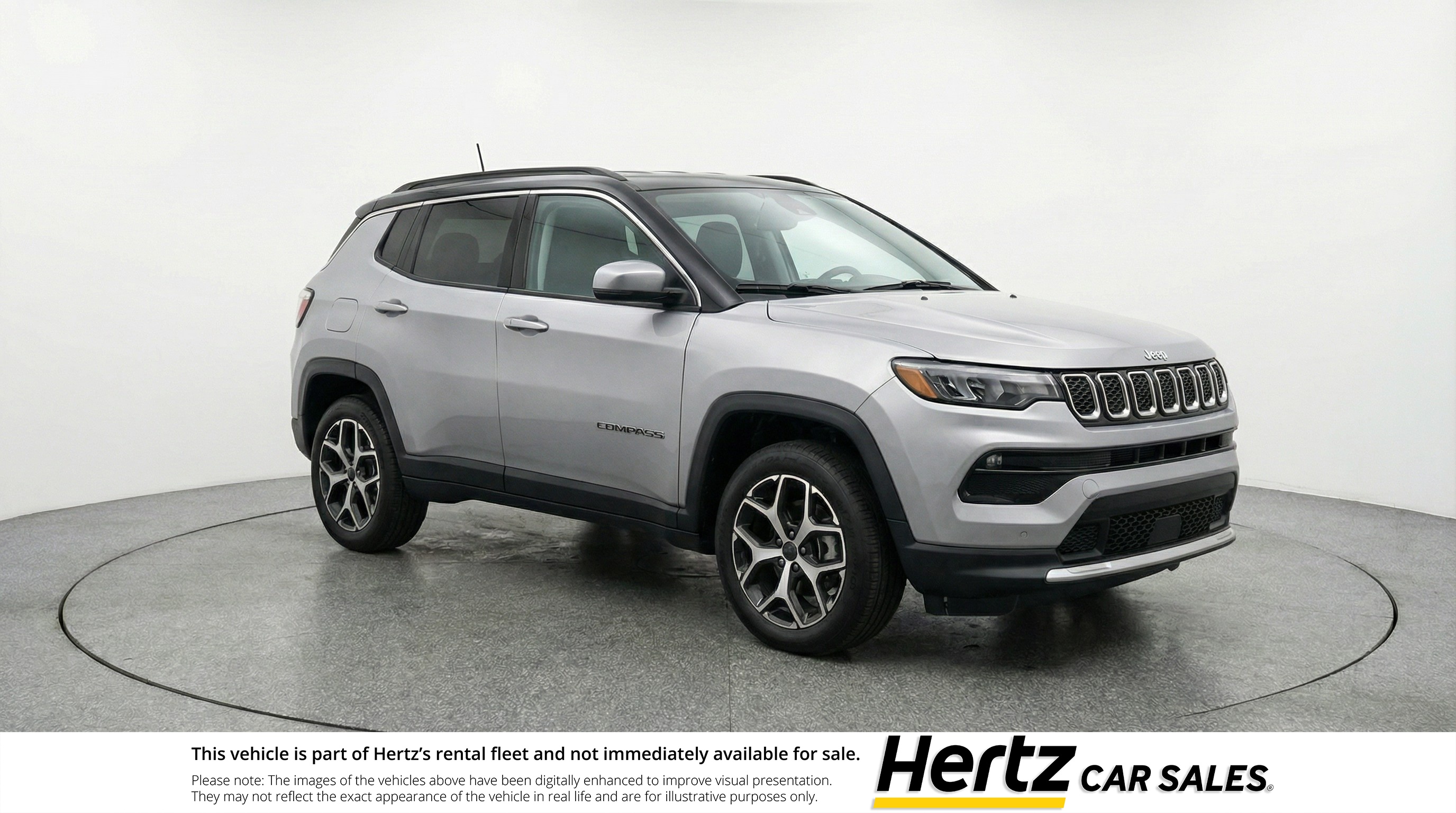 Silver 2025 Jeep Compass Limited 4WD SUV / Crossover Four-Wheel Drive 8-Speed Automatic