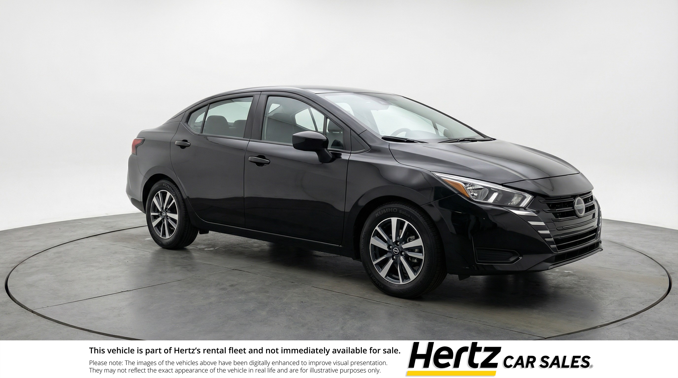 Black 2025 Nissan Versa SV FWD Sedan Front-Wheel Drive Automatic