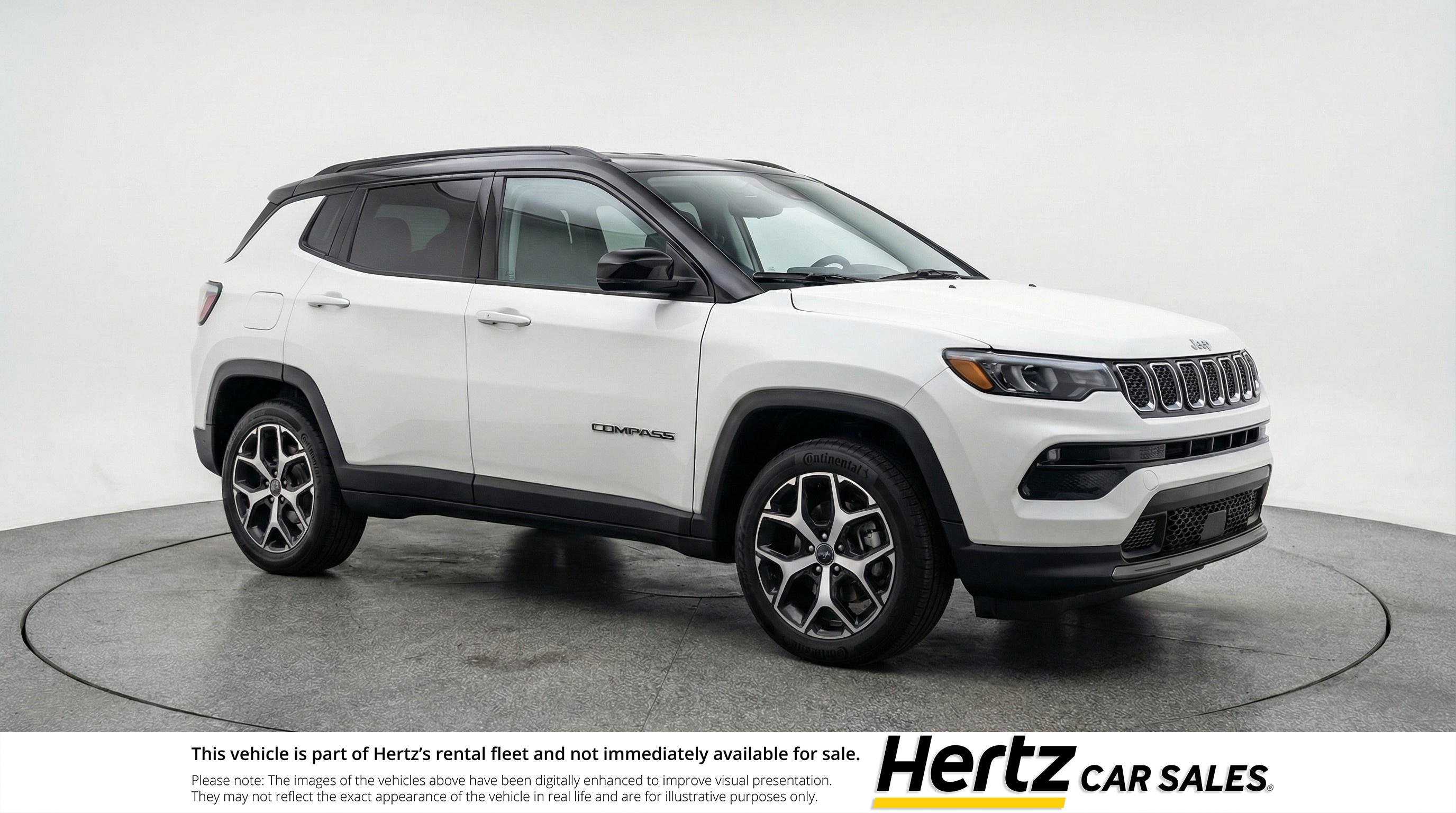 White 2025 Jeep Compass Limited 4WD SUV / Crossover Four-Wheel Drive 8-Speed Automatic