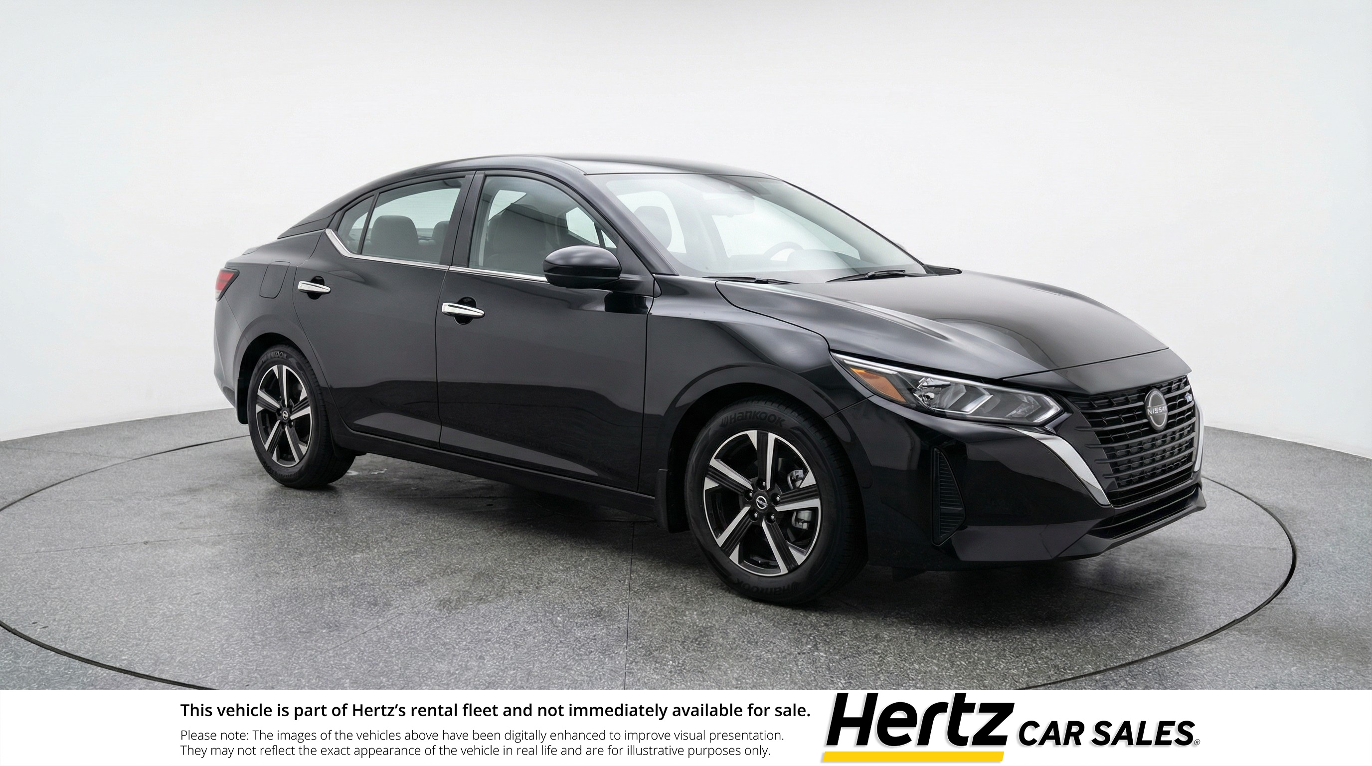 Black 2025 Nissan Sentra SV FWD Sedan Front-Wheel Drive Automatic