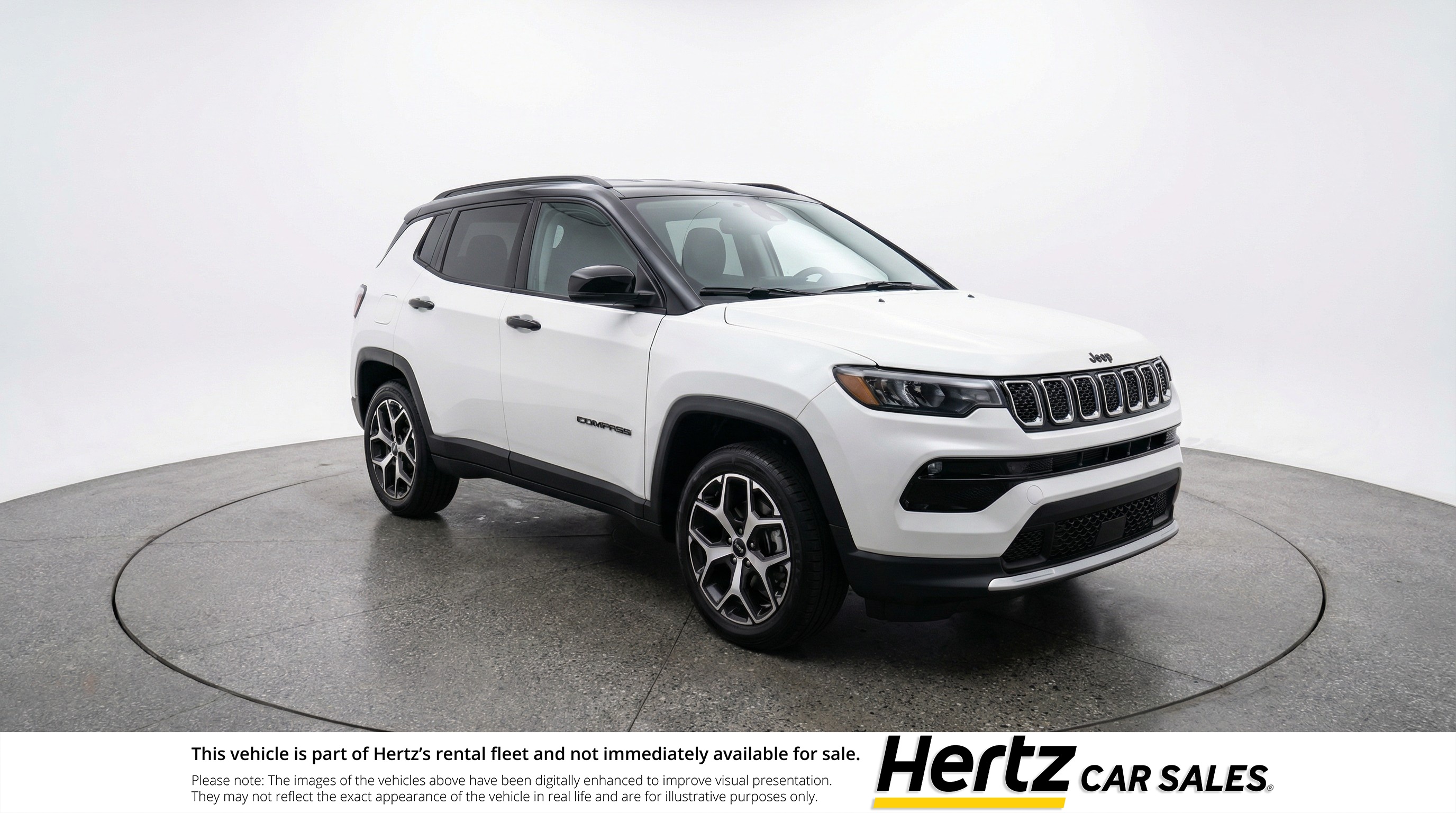 White 2025 Jeep Compass Limited 4WD SUV / Crossover Four-Wheel Drive 8-Speed Automatic