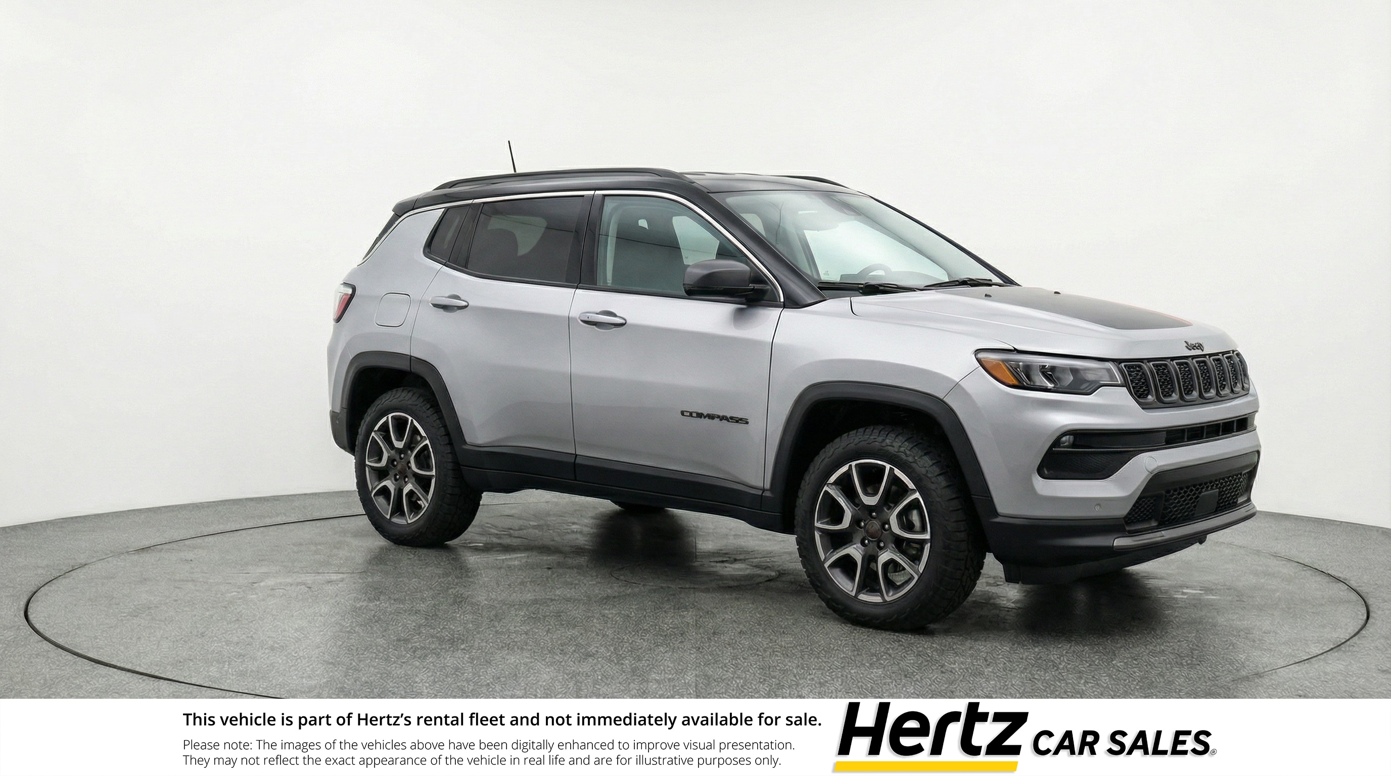 Silver 2025 Jeep Compass Trailhawk 4WD SUV / Crossover Four-Wheel Drive 8-Speed Automatic