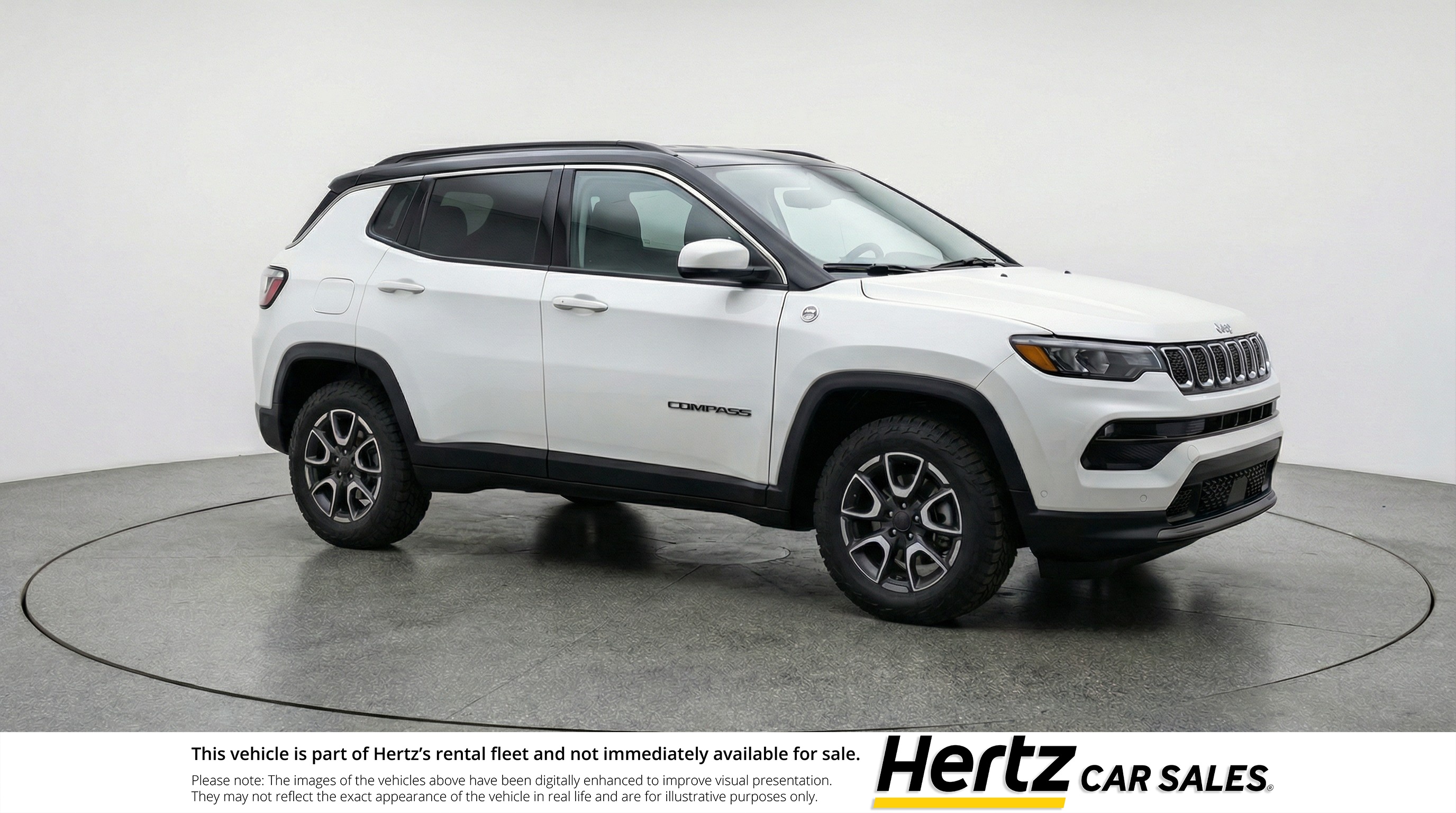 White 2025 Jeep Compass Trailhawk 4WD SUV / Crossover Four-Wheel Drive 8-Speed Automatic