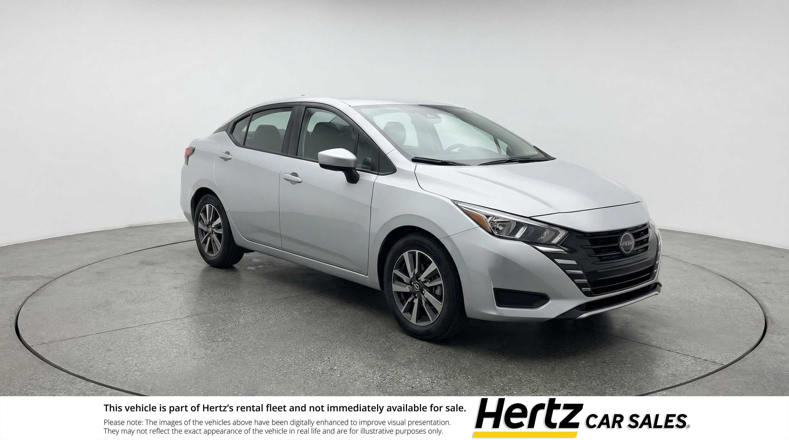 Silver 2025 Nissan Versa SV FWD Sedan Front-Wheel Drive Automatic