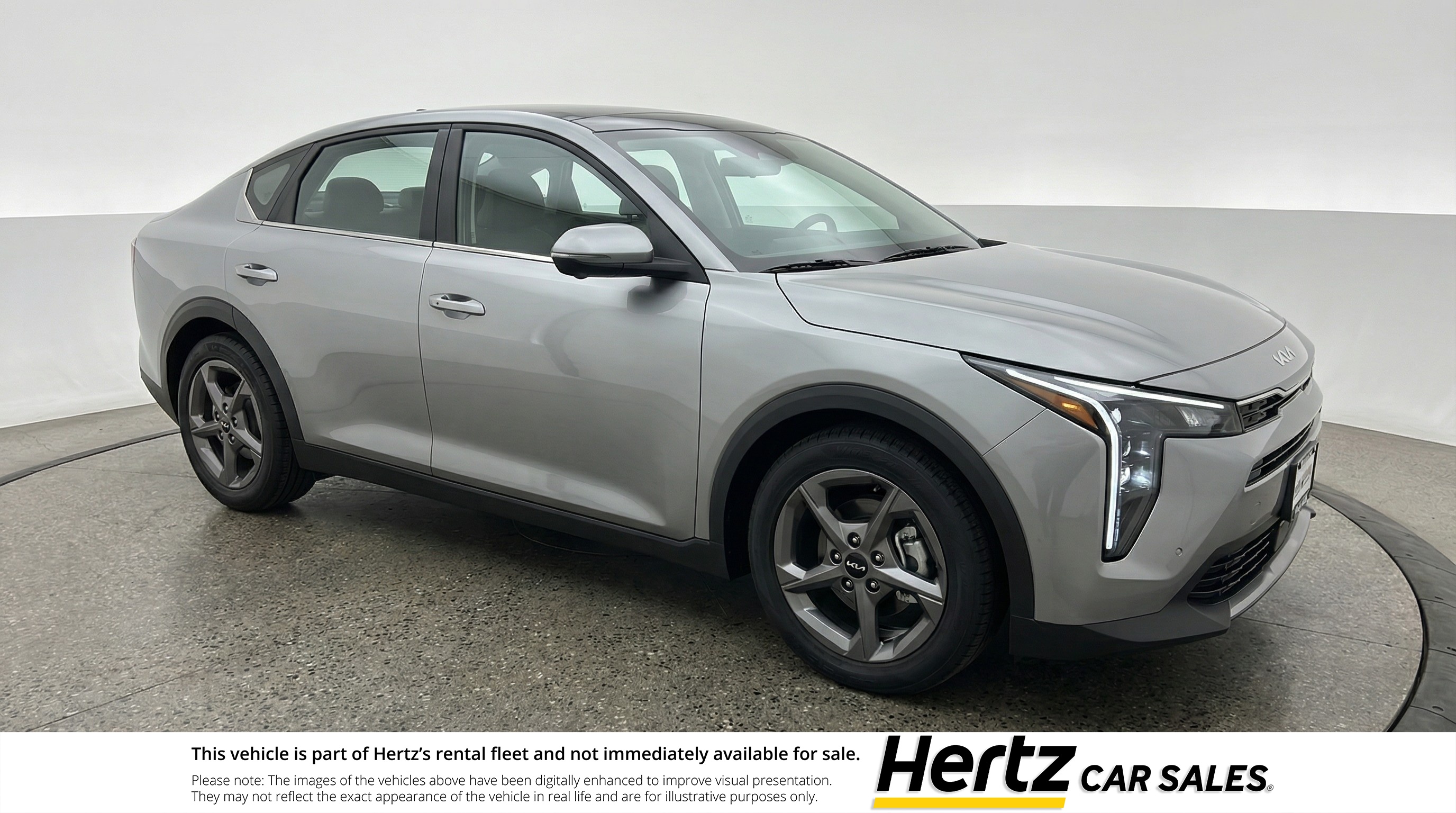 Gray 2025 Kia K4 LXS FWD Sedan Front-Wheel Drive Automatic