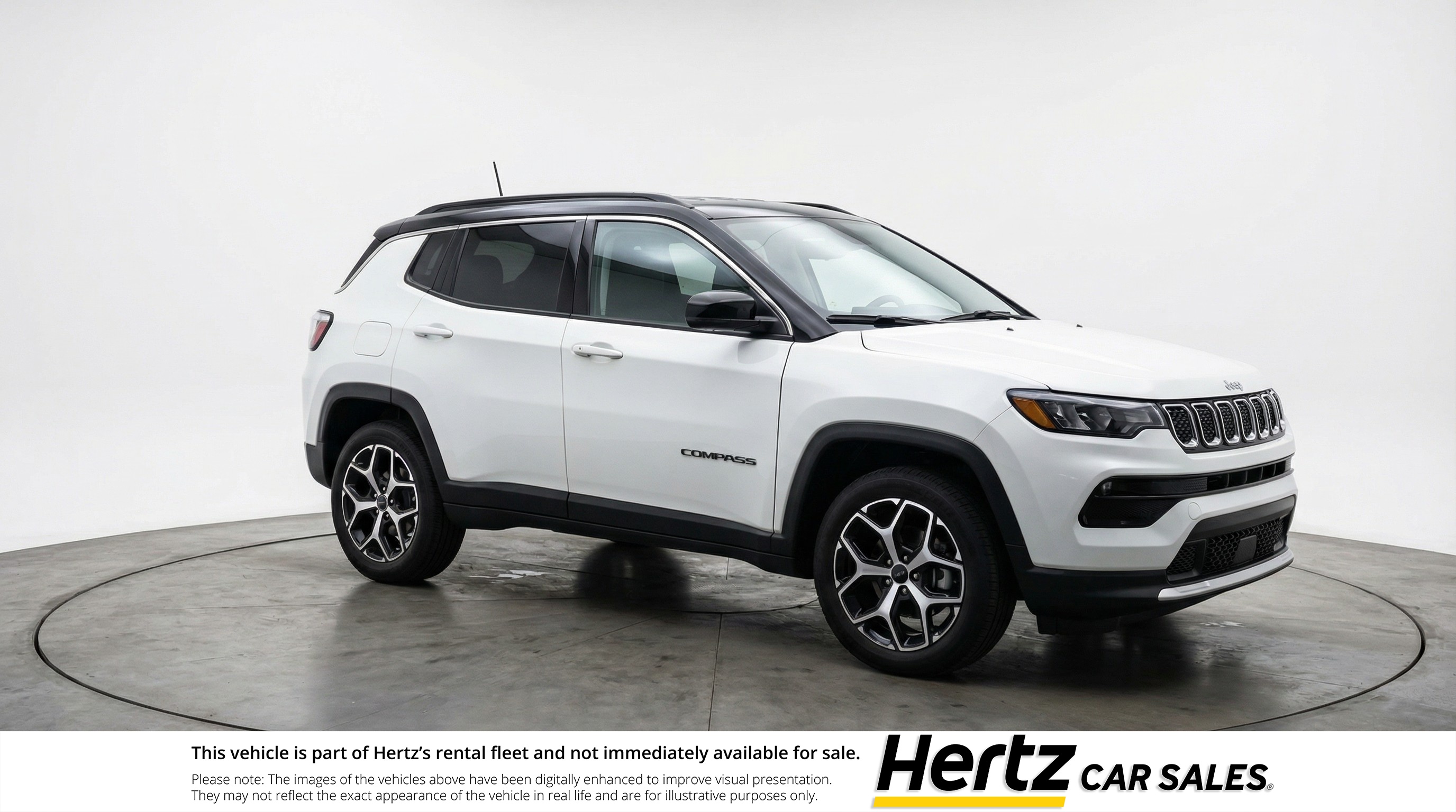White 2025 Jeep Compass Limited 4WD SUV / Crossover Four-Wheel Drive 8-Speed Automatic