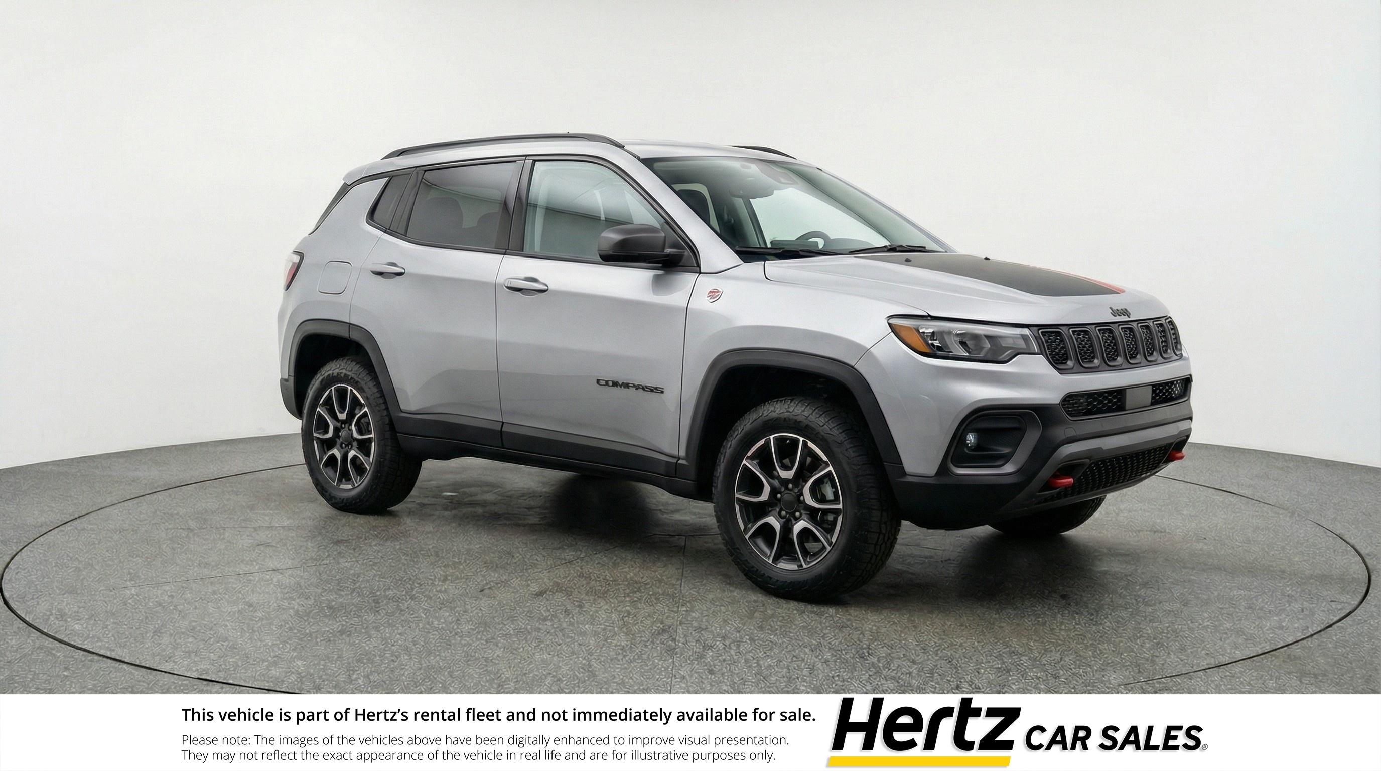 Silver 2025 Jeep Compass Trailhawk 4WD SUV / Crossover Four-Wheel Drive 8-Speed Automatic