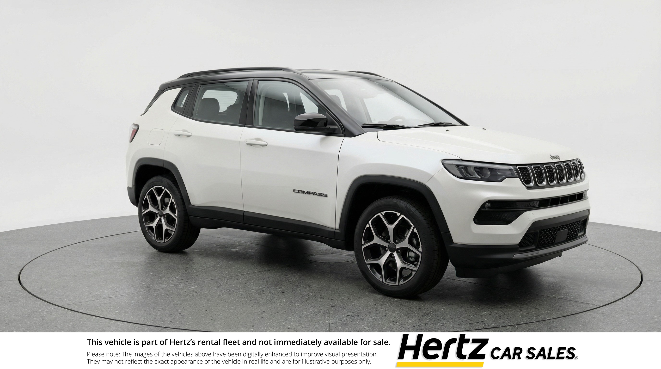 White 2025 Jeep Compass Limited 4WD SUV / Crossover Four-Wheel Drive 8-Speed Automatic