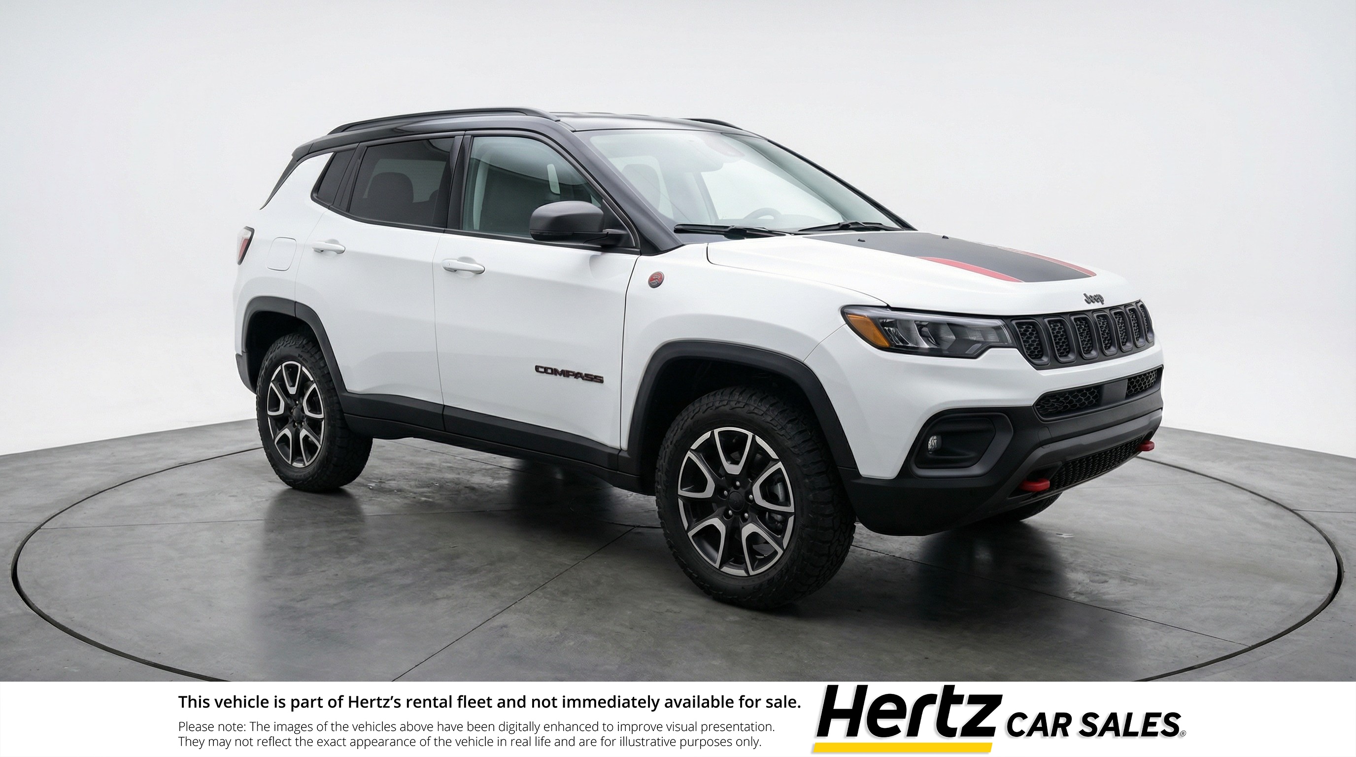 White 2025 Jeep Compass Trailhawk 4WD SUV / Crossover Four-Wheel Drive 8-Speed Automatic