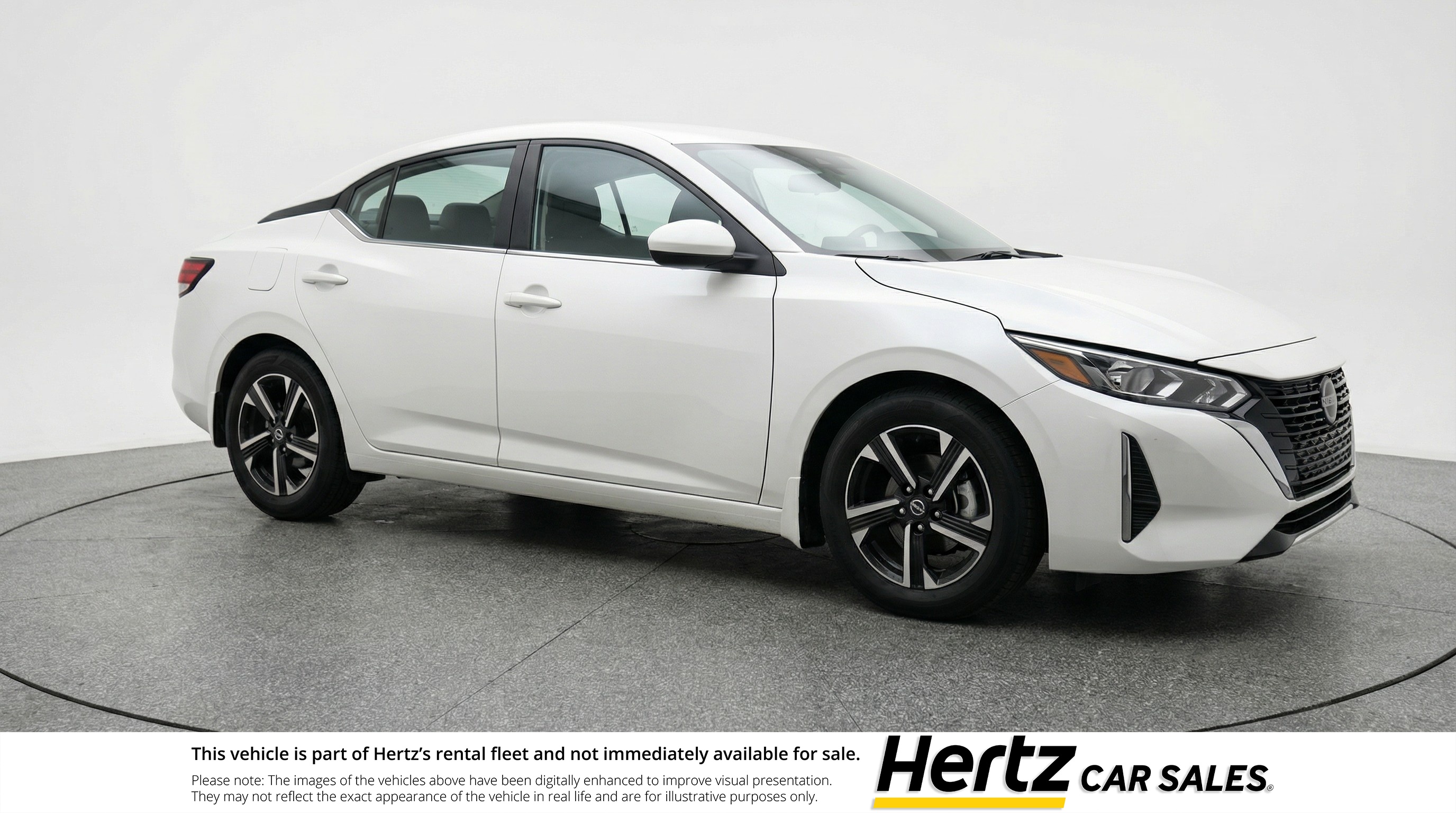 White 2025 Nissan Sentra SV FWD Sedan Front-Wheel Drive Automatic