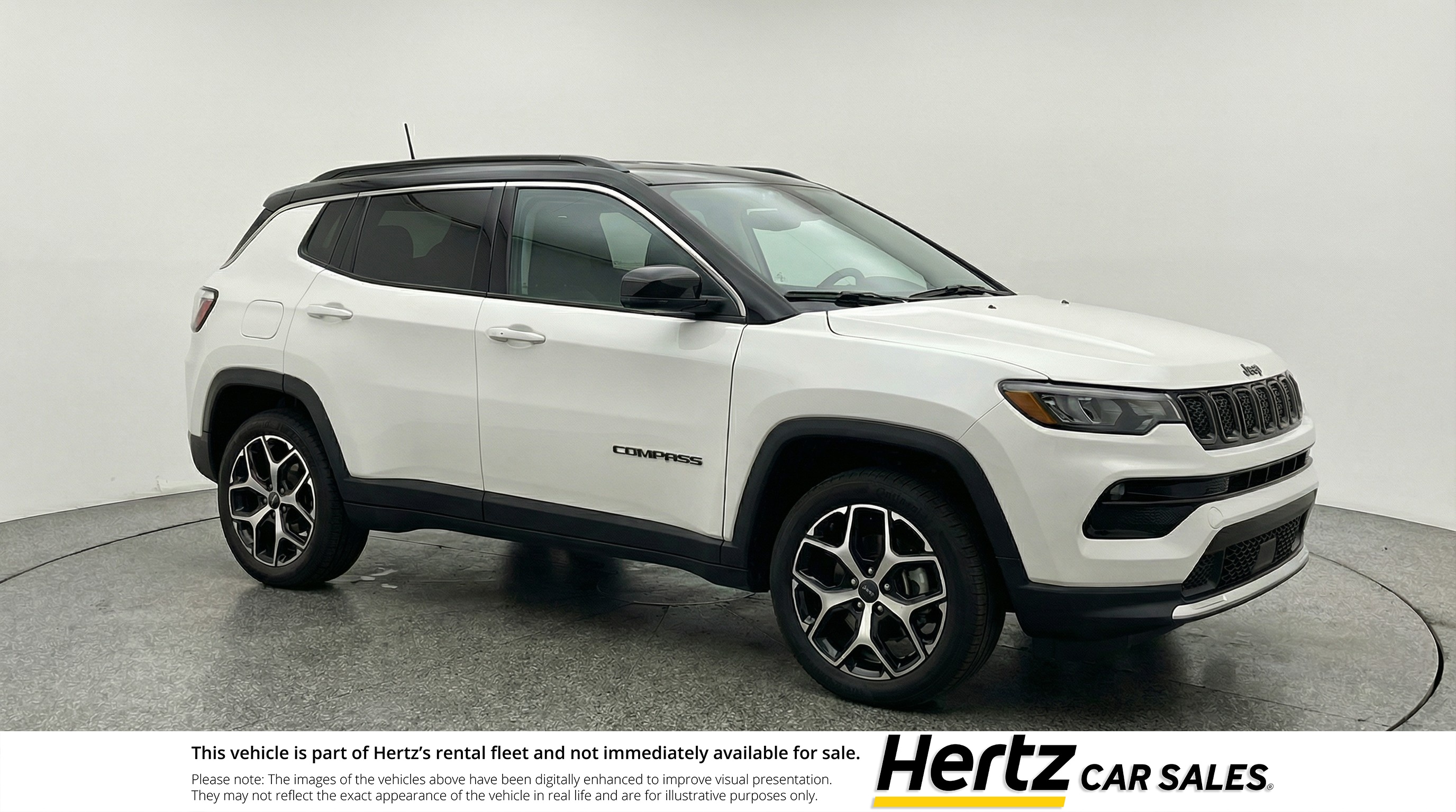 White 2025 Jeep Compass Limited 4WD SUV / Crossover Four-Wheel Drive 8-Speed Automatic