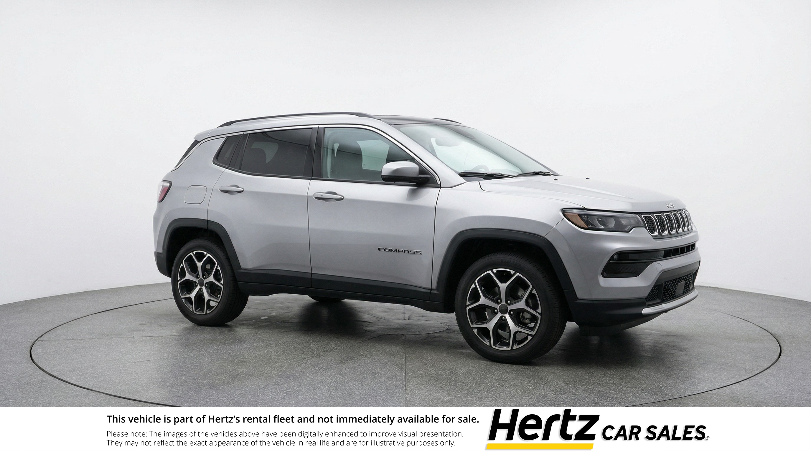 Silver 2025 Jeep Compass Limited 4WD SUV / Crossover Four-Wheel Drive 8-Speed Automatic
