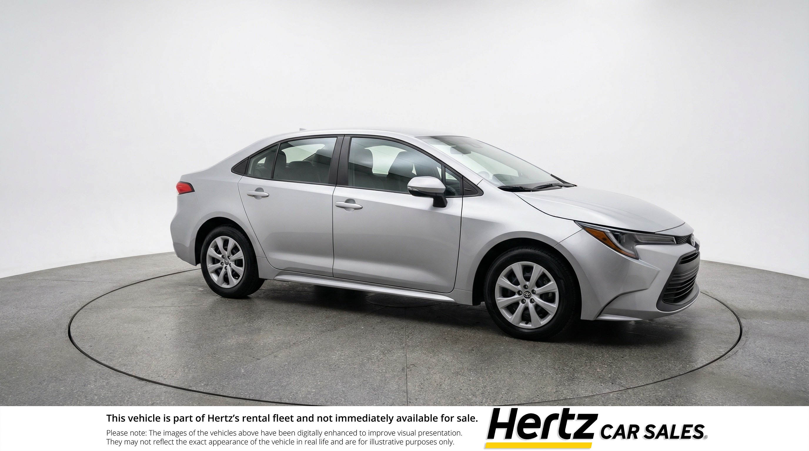 Silver 2025 Toyota Corolla LE FWD Sedan Front-Wheel Drive Automatic