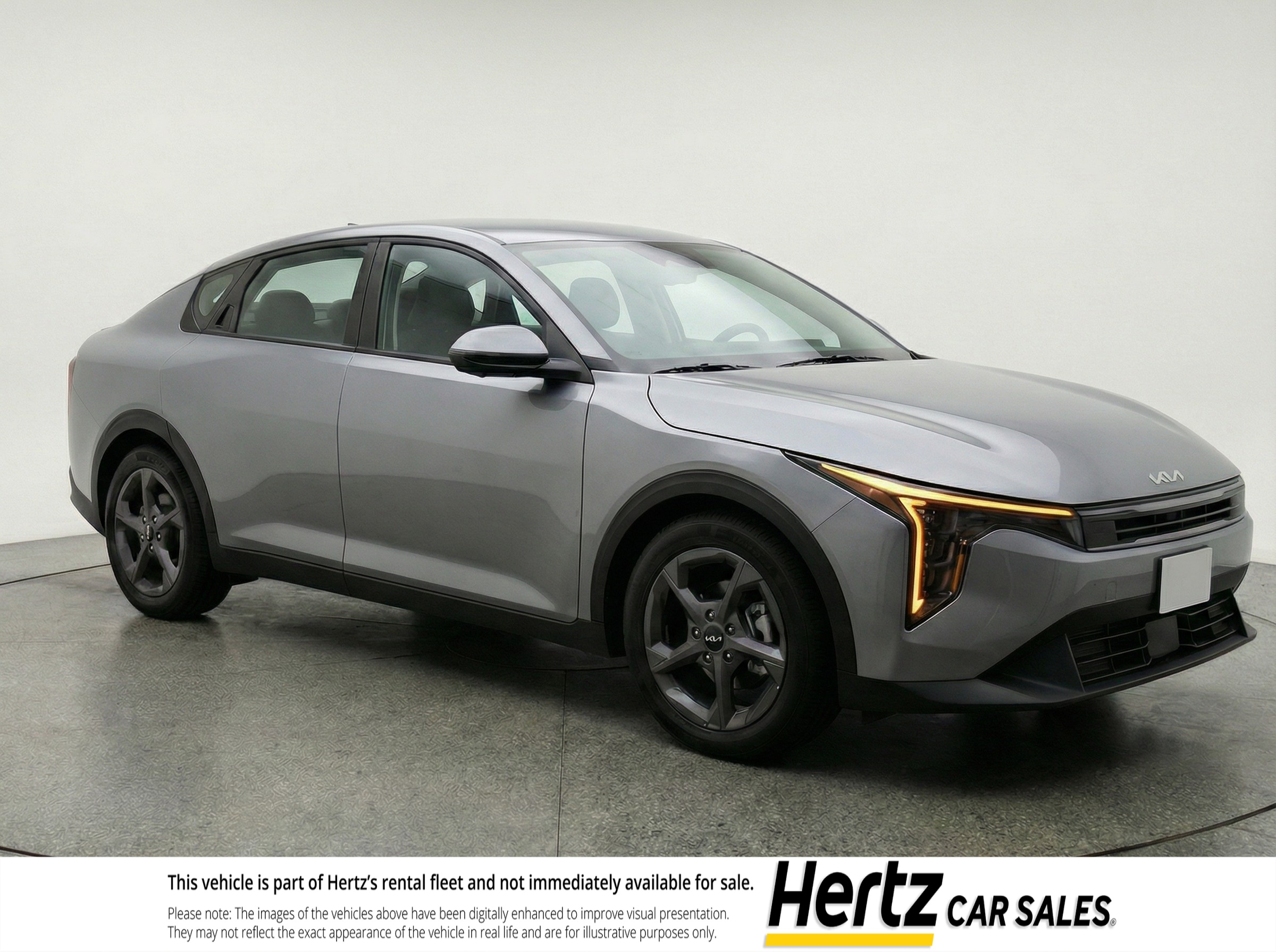 Gray 2025 Kia K4 LX FWD Sedan Front-Wheel Drive Automatic