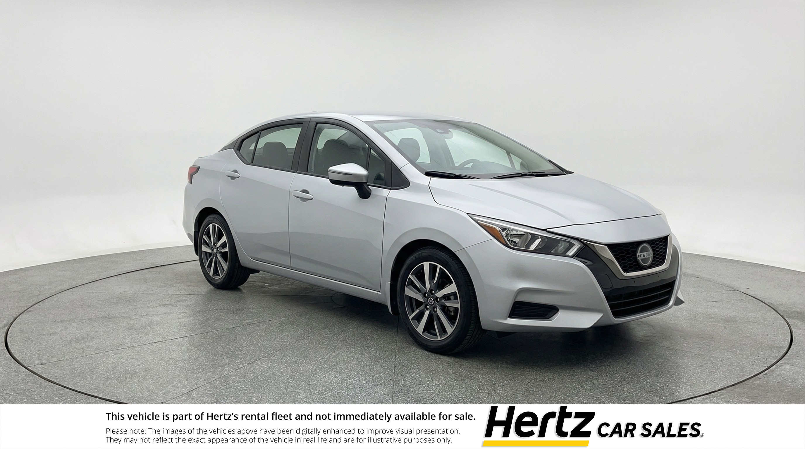 Silver 2025 Nissan Versa SV FWD Sedan Front-Wheel Drive Automatic