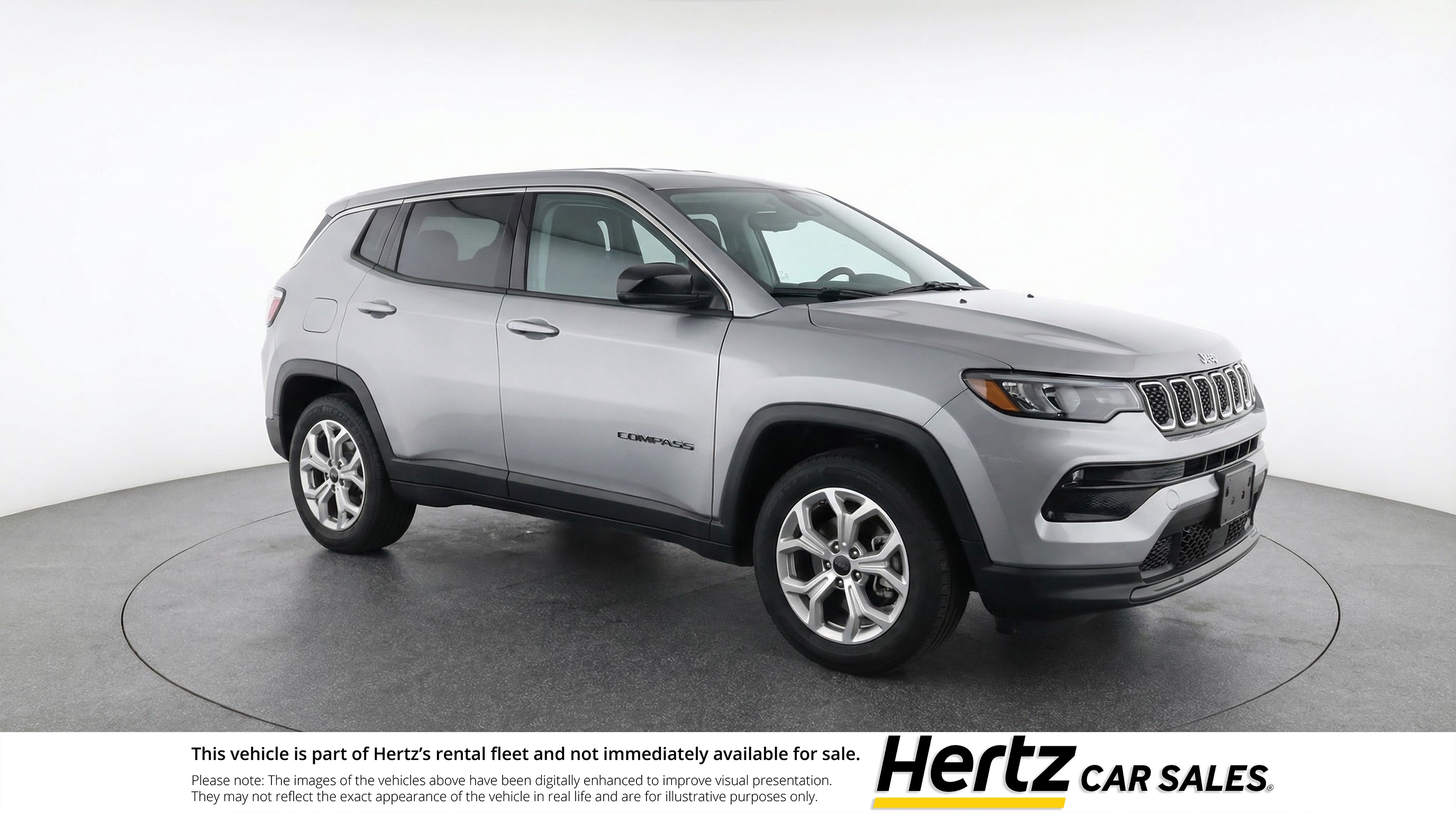 Silver 2025 Jeep Compass Latitude 4WD SUV / Crossover Four-Wheel Drive 8-Speed Automatic