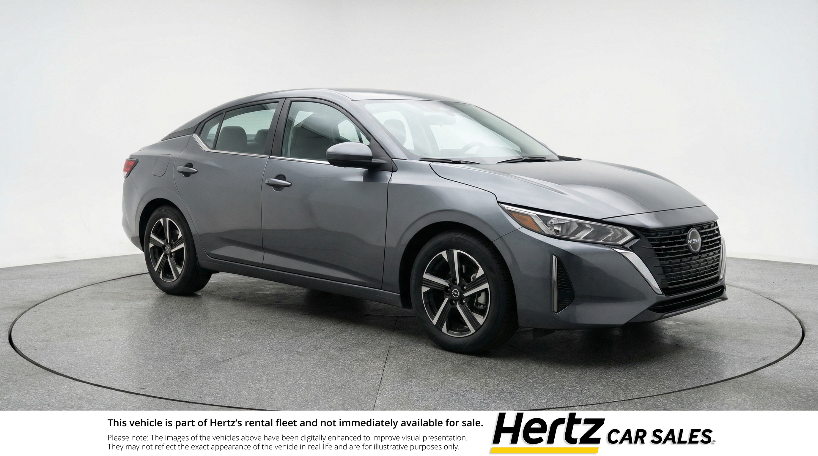 Gray 2025 Nissan Sentra SV FWD Sedan Front-Wheel Drive Automatic