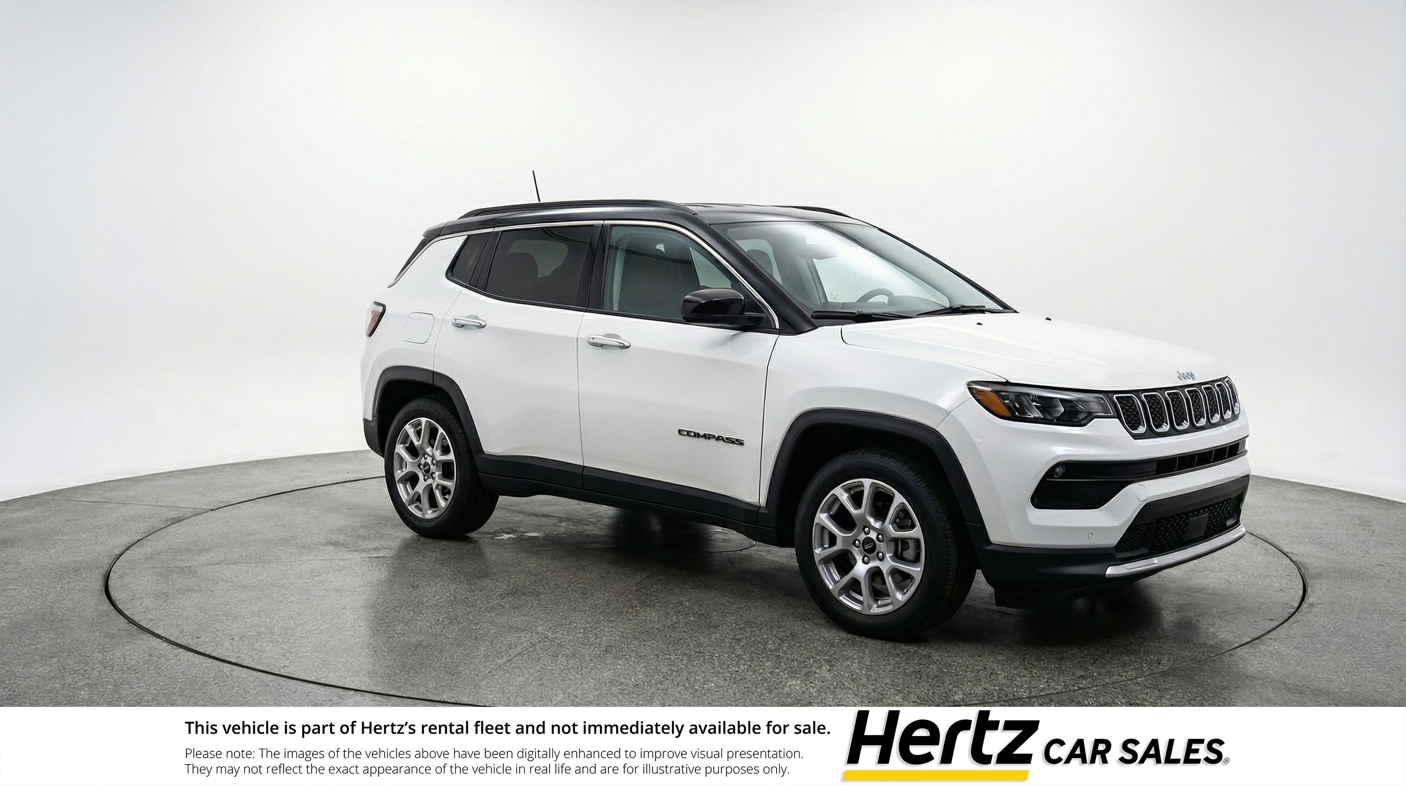 White 2025 Jeep Compass Limited 4WD SUV / Crossover Four-Wheel Drive 8-Speed Automatic