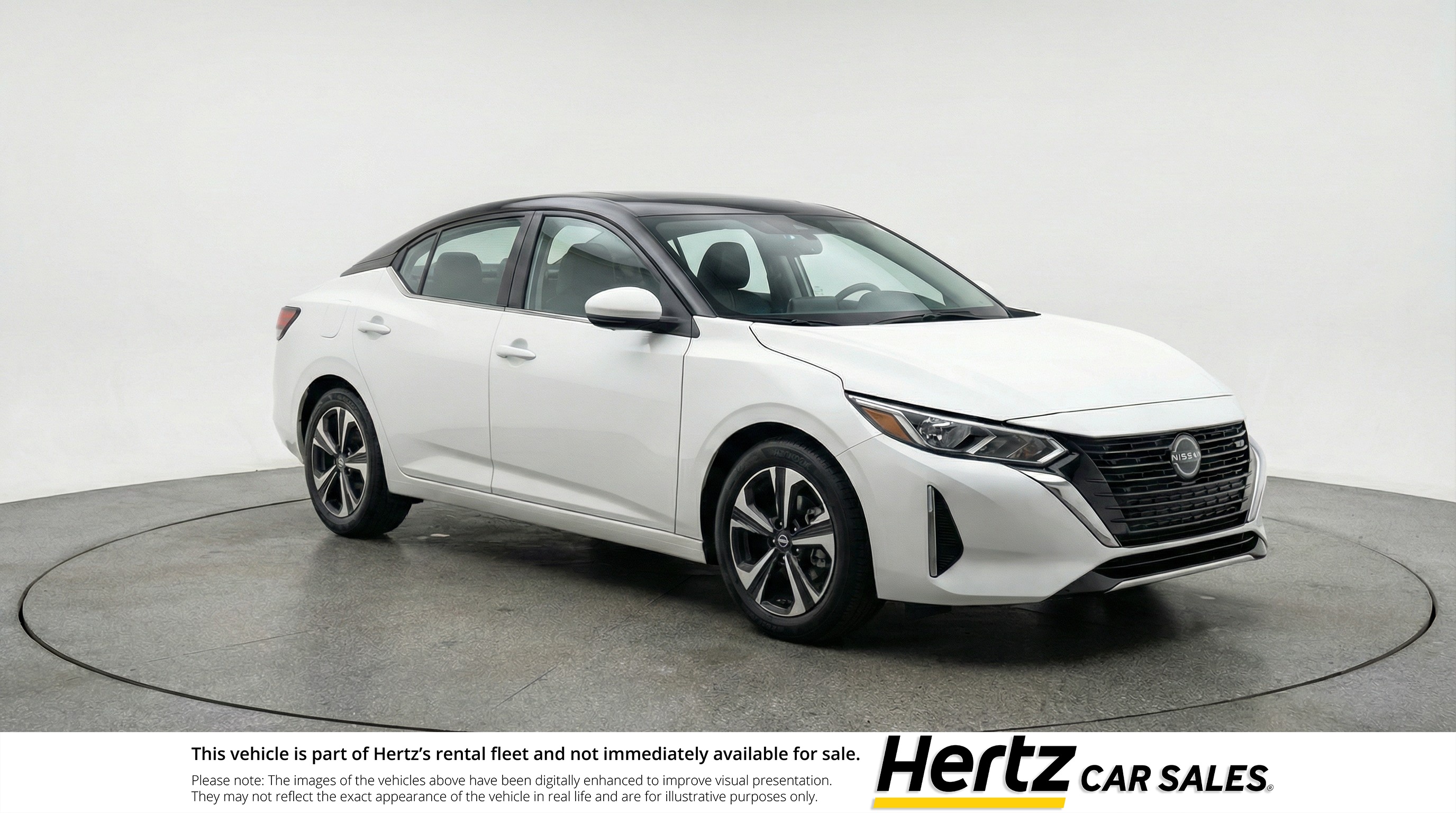 White 2025 Nissan Sentra SV FWD Sedan Front-Wheel Drive Automatic