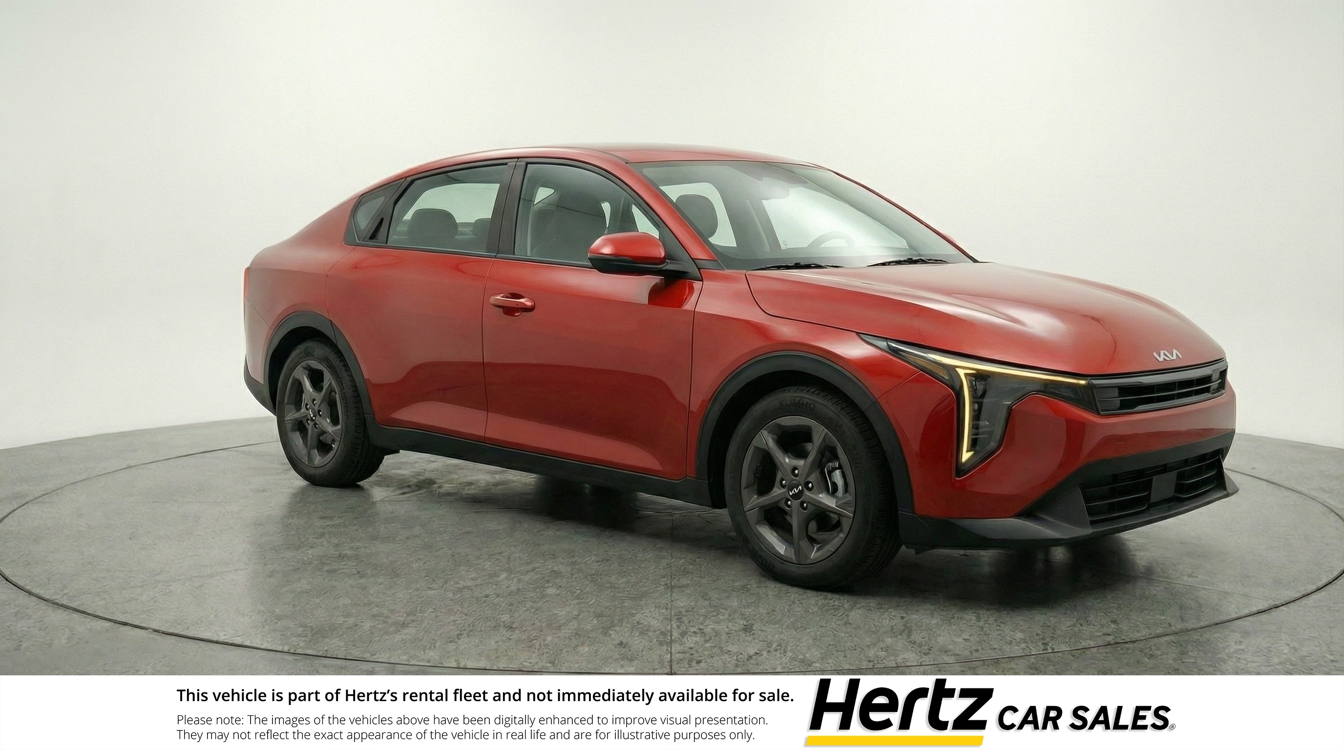 Red 2025 Kia K4 LXS FWD Front-Wheel Drive Automatic