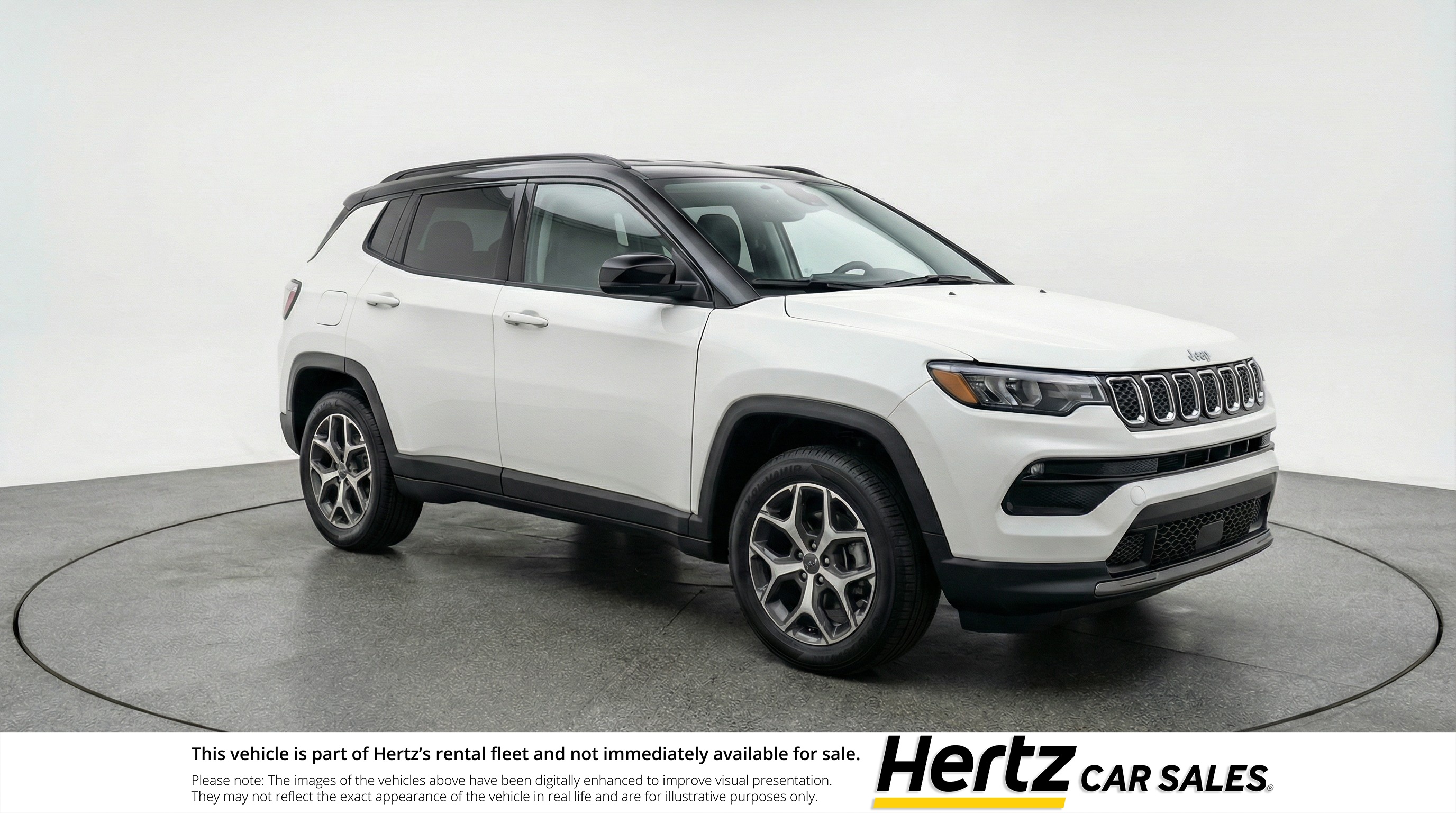White 2025 Jeep Compass Limited 4WD SUV / Crossover Four-Wheel Drive 8-Speed Automatic