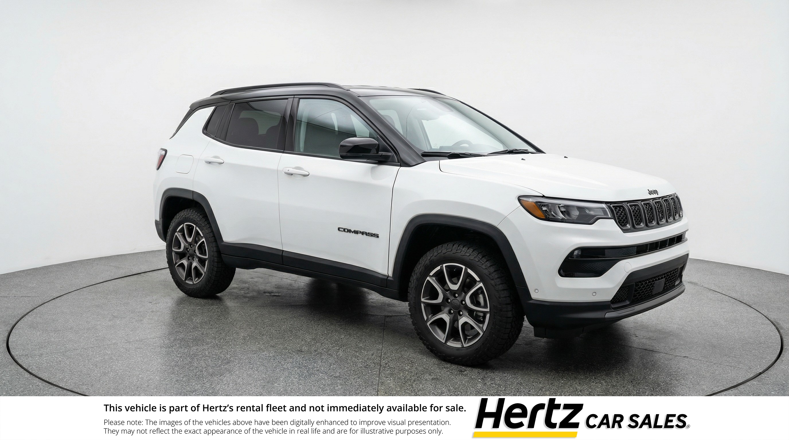 White 2025 Jeep Compass Trailhawk 4WD SUV / Crossover Four-Wheel Drive 8-Speed Automatic