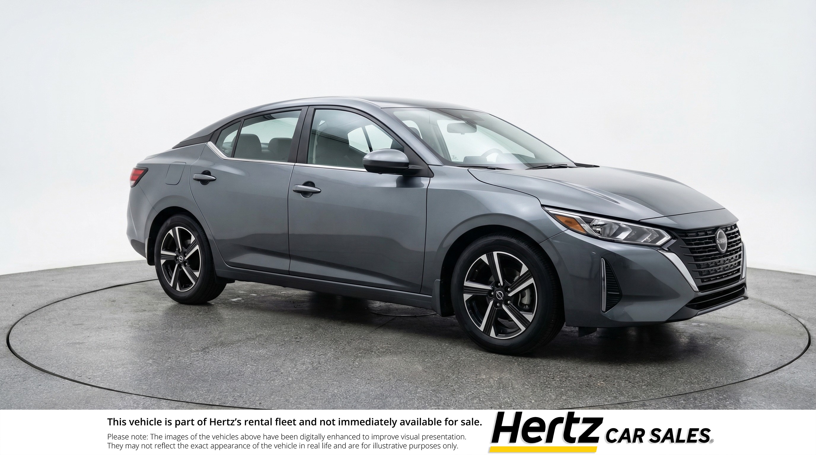 Gray 2025 Nissan Sentra SV FWD Sedan Front-Wheel Drive Automatic