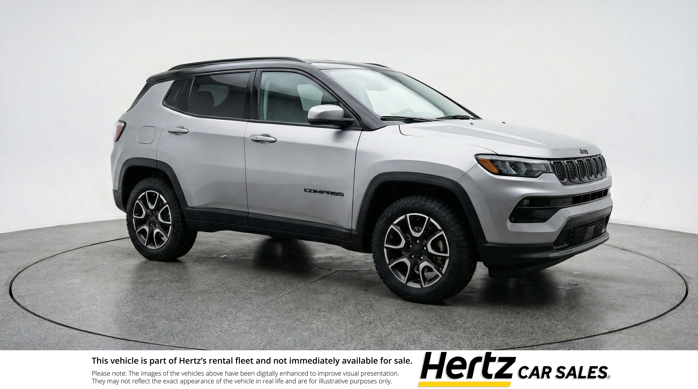 Silver 2025 Jeep Compass Trailhawk 4WD SUV / Crossover Four-Wheel Drive 8-Speed Automatic