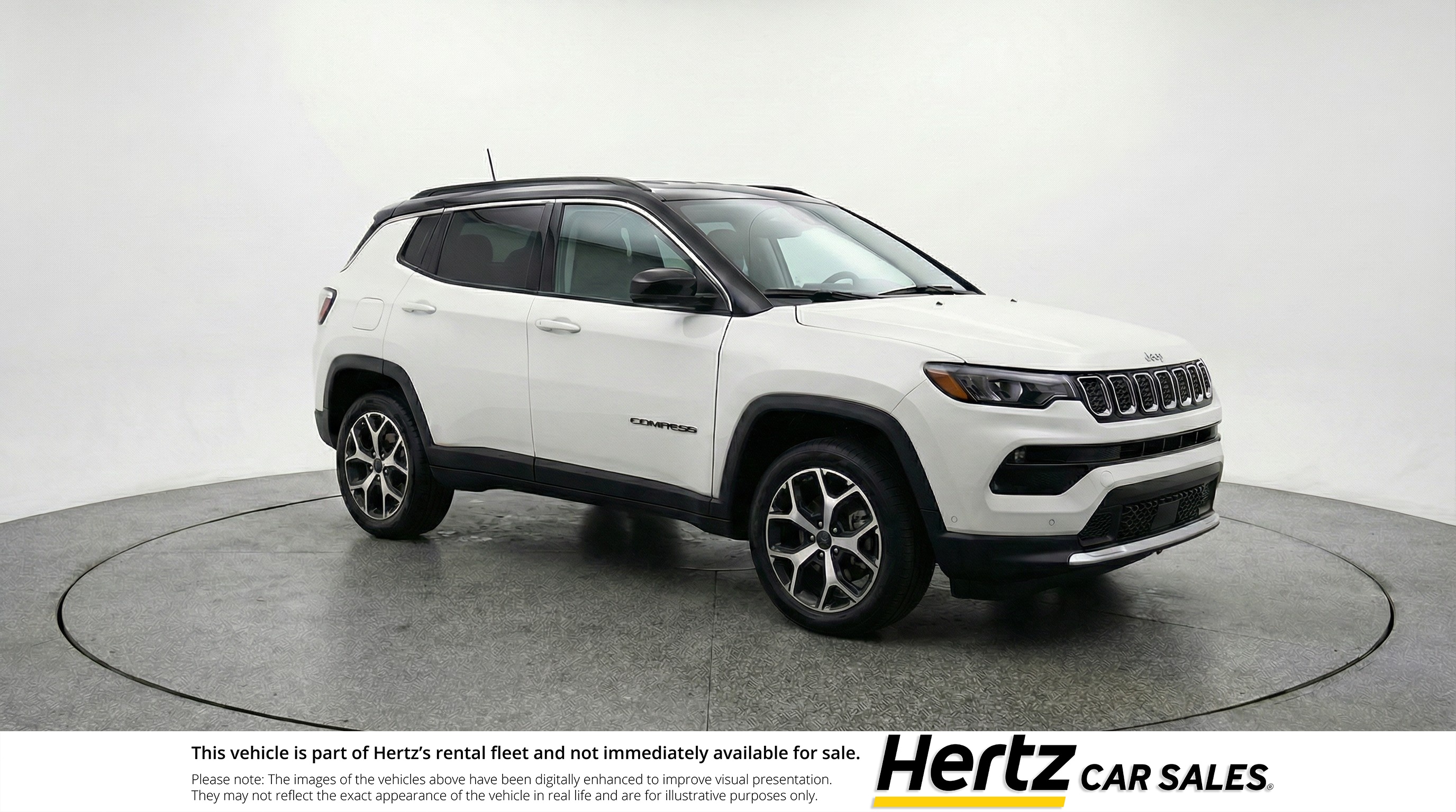 White 2025 Jeep Compass Limited 4WD SUV / Crossover Four-Wheel Drive 8-Speed Automatic
