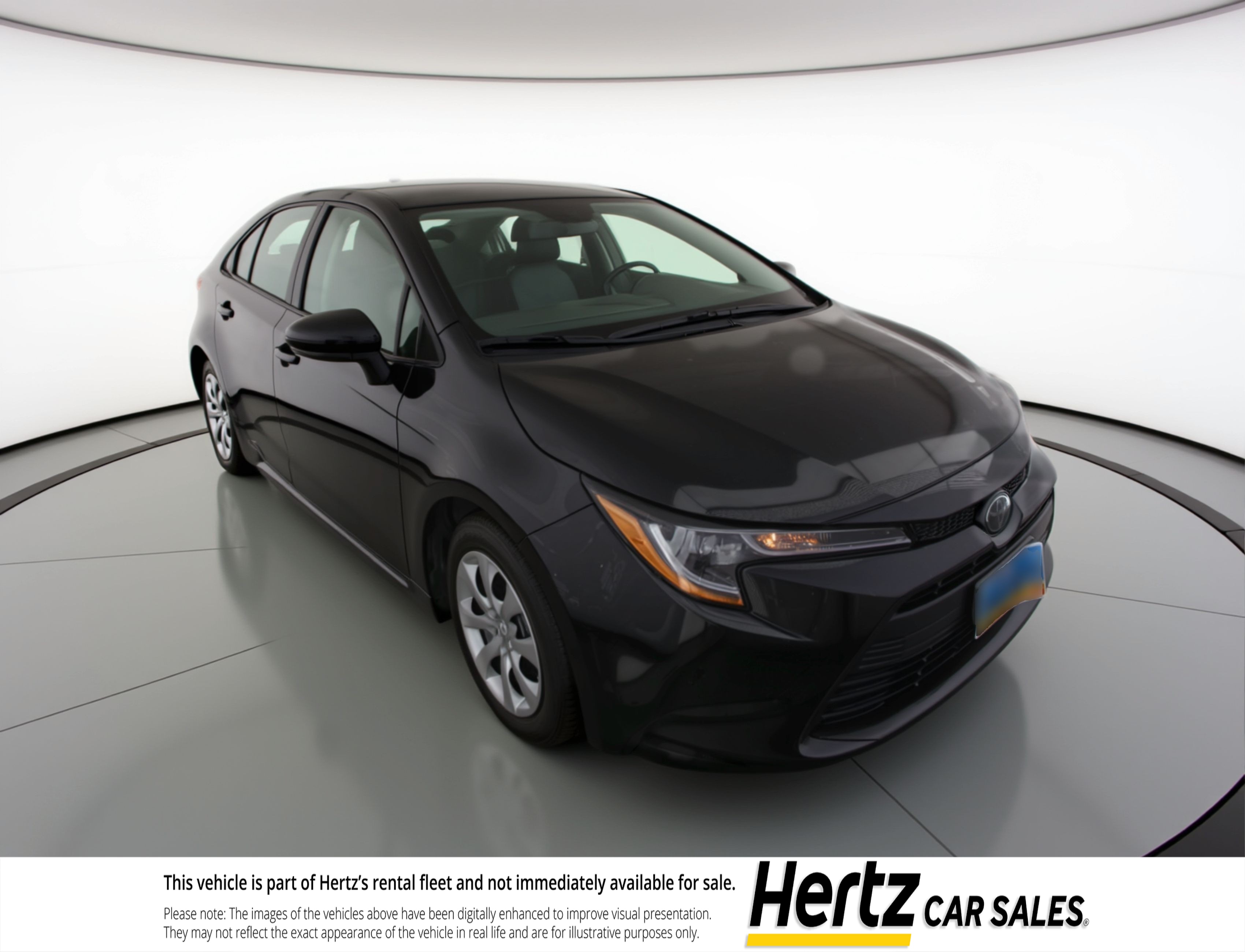 Black 2025 Toyota Corolla LE FWD Sedan Front-Wheel Drive Automatic