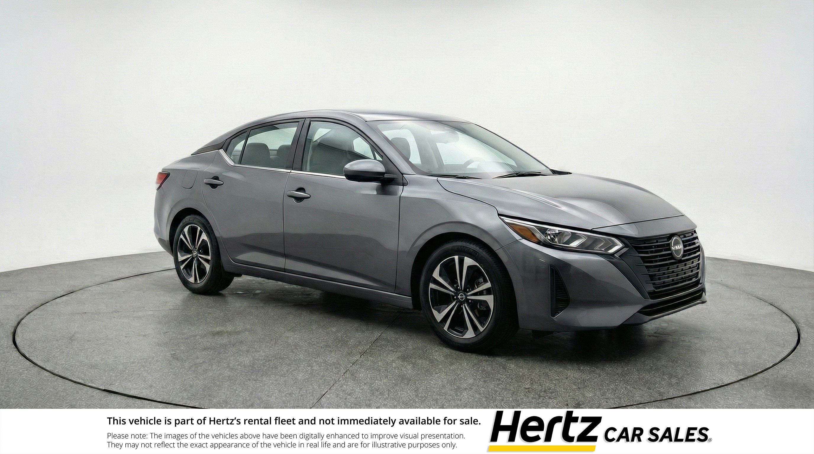 Gray 2025 Nissan Sentra SV FWD Sedan Front-Wheel Drive Automatic