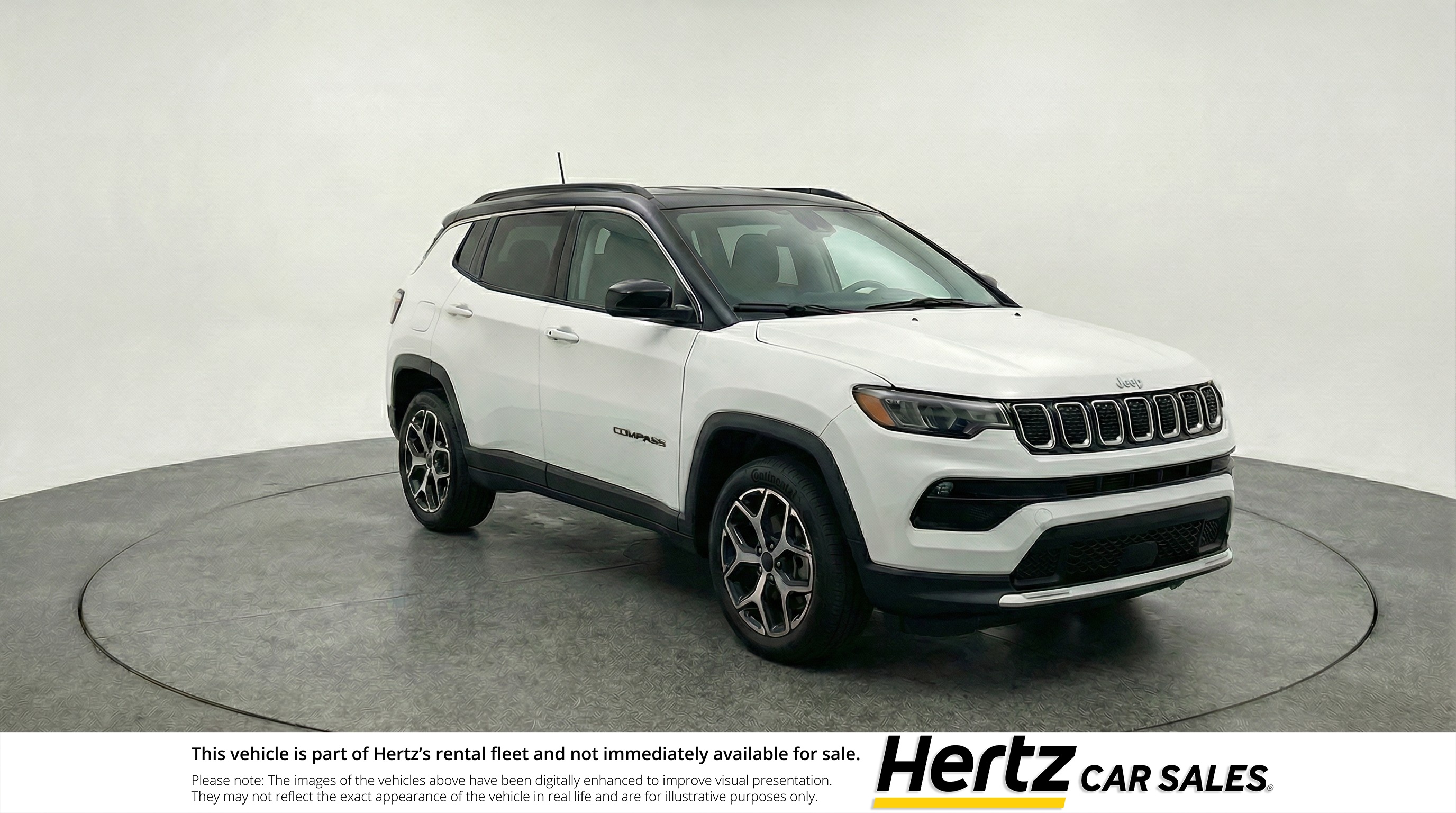 White 2025 Jeep Compass Limited 4WD SUV / Crossover Four-Wheel Drive 8-Speed Automatic