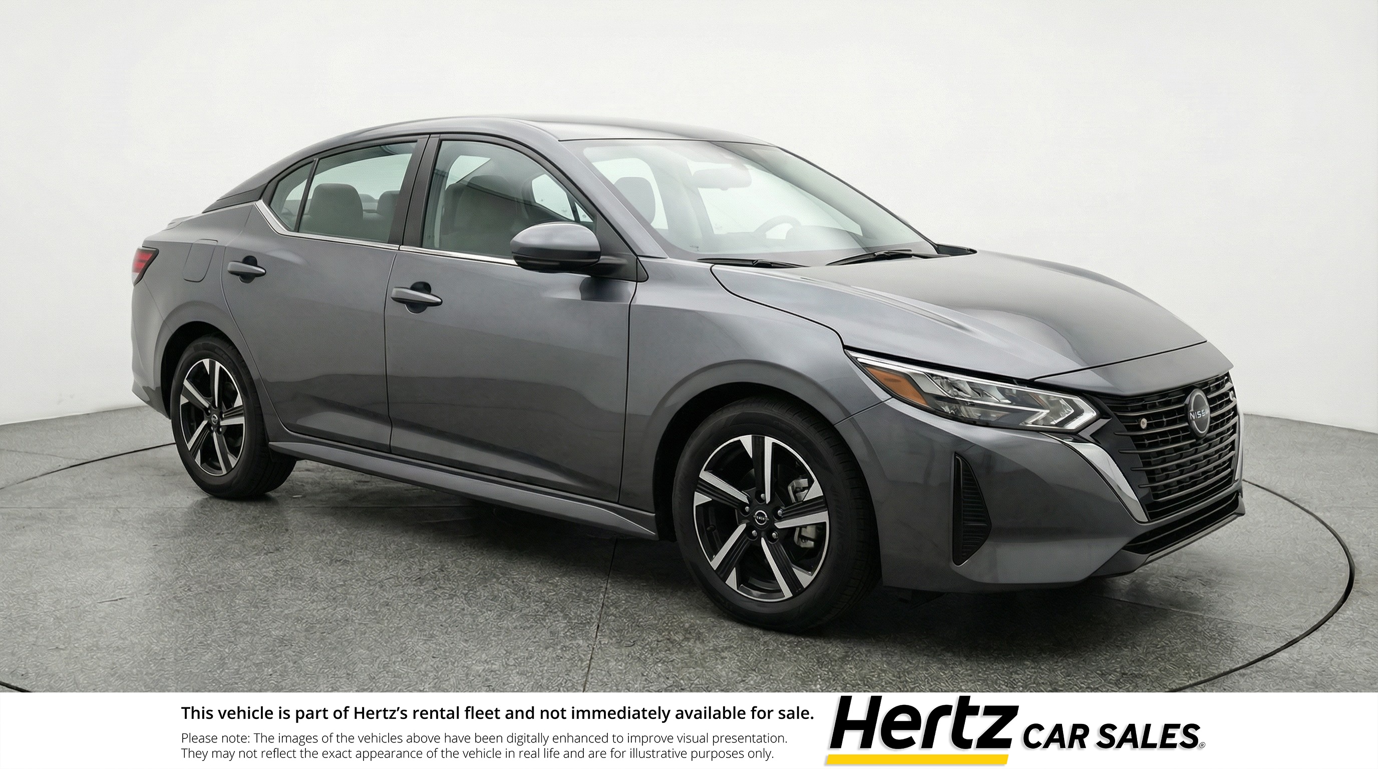 Gray 2025 Nissan Sentra SV FWD Sedan Front-Wheel Drive Automatic