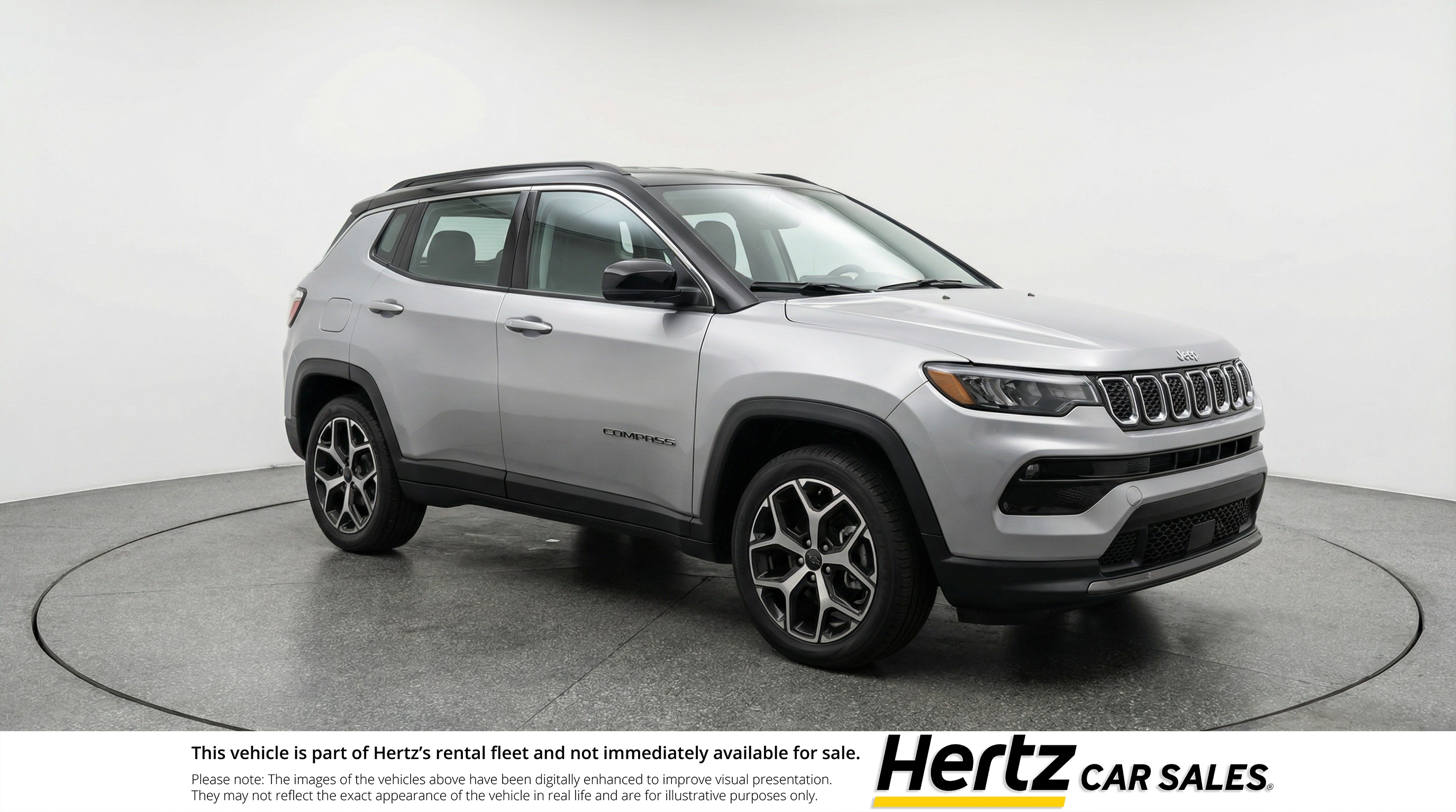 Silver 2025 Jeep Compass Limited 4WD SUV / Crossover Four-Wheel Drive 8-Speed Automatic