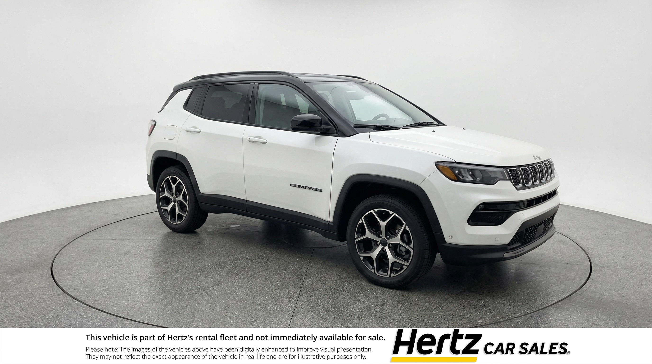 White 2025 Jeep Compass Limited 4WD SUV / Crossover Four-Wheel Drive 8-Speed Automatic
