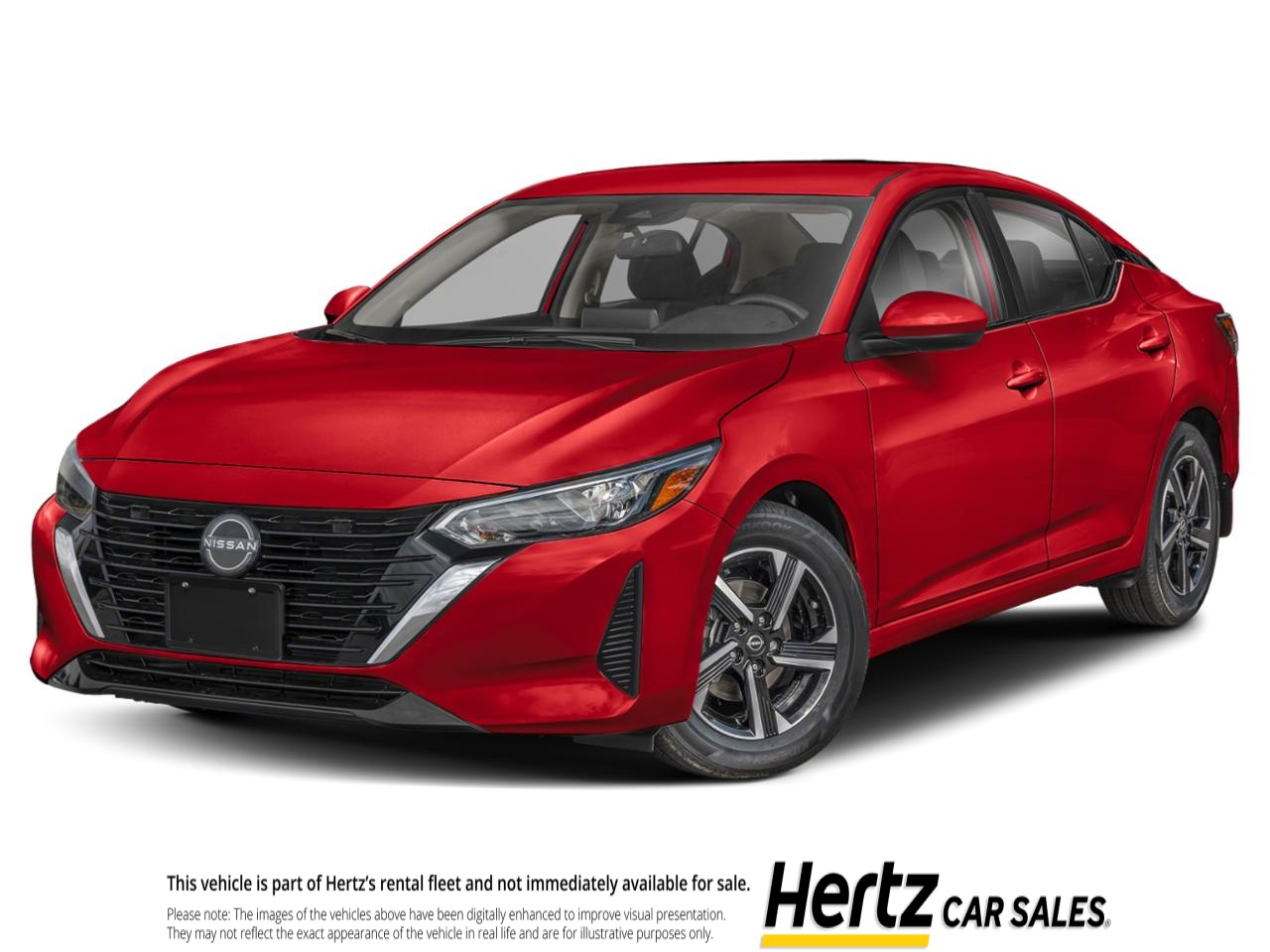 Red 2024 Nissan Sentra SV FWD Sedan Front-Wheel Drive Automatic