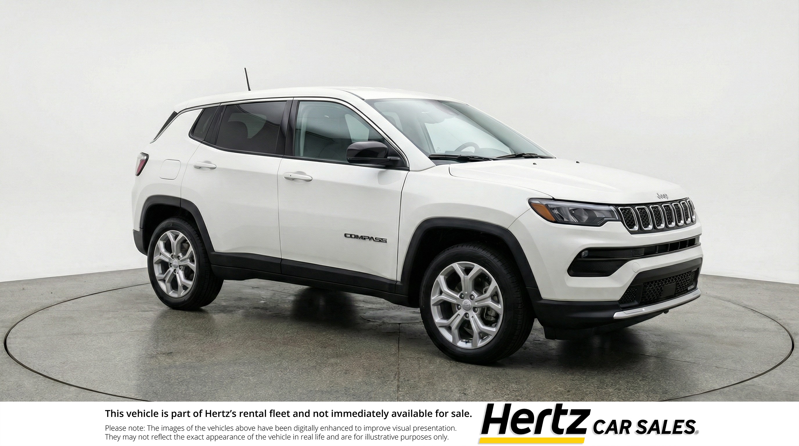 White 2025 Jeep Compass Latitude 4WD SUV / Crossover Four-Wheel Drive 8-Speed Automatic