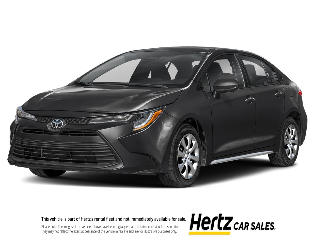 Black 2025 Toyota Corolla LE FWD Sedan Front-Wheel Drive Automatic